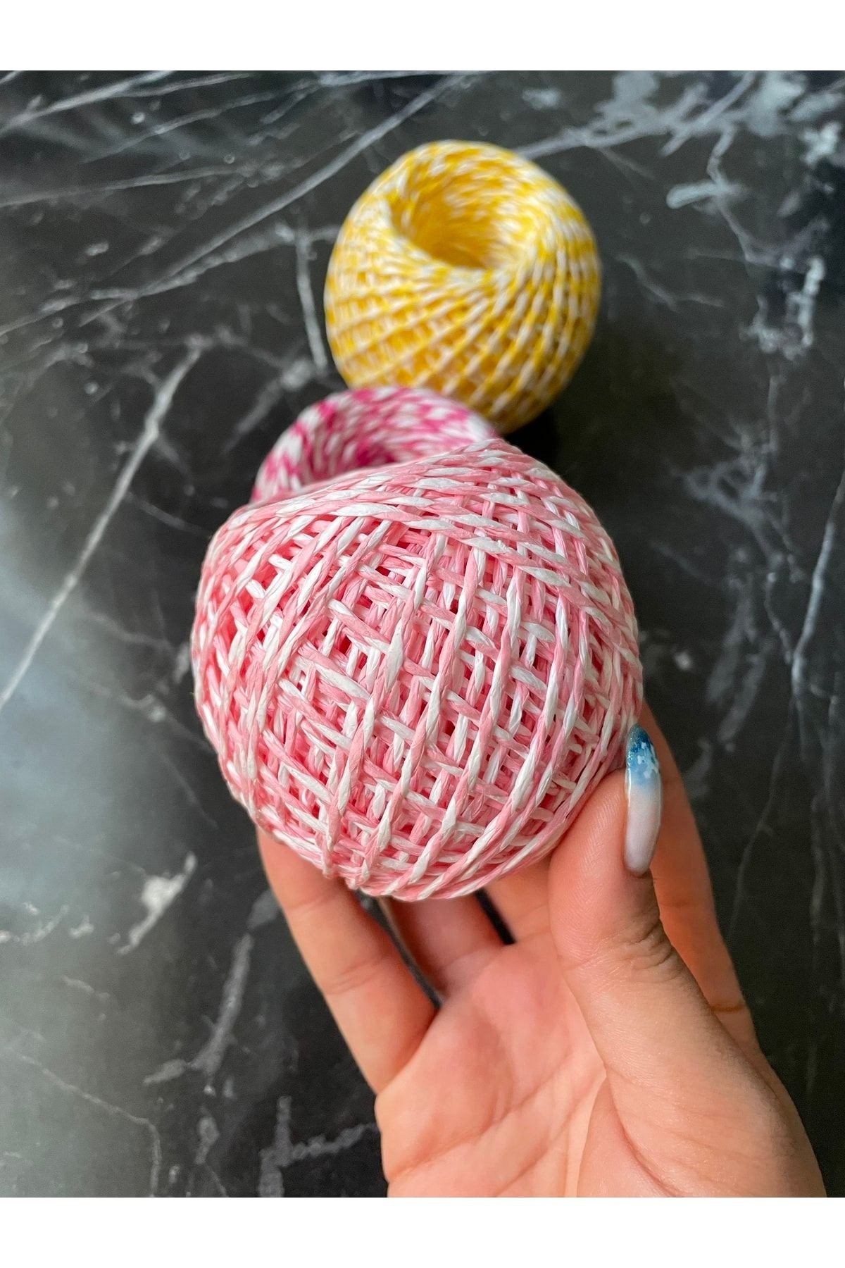 Paketleme Etiket Ipi 50 Metre Açık Pembe Kağıt Ip Hediye Paketi Ipi