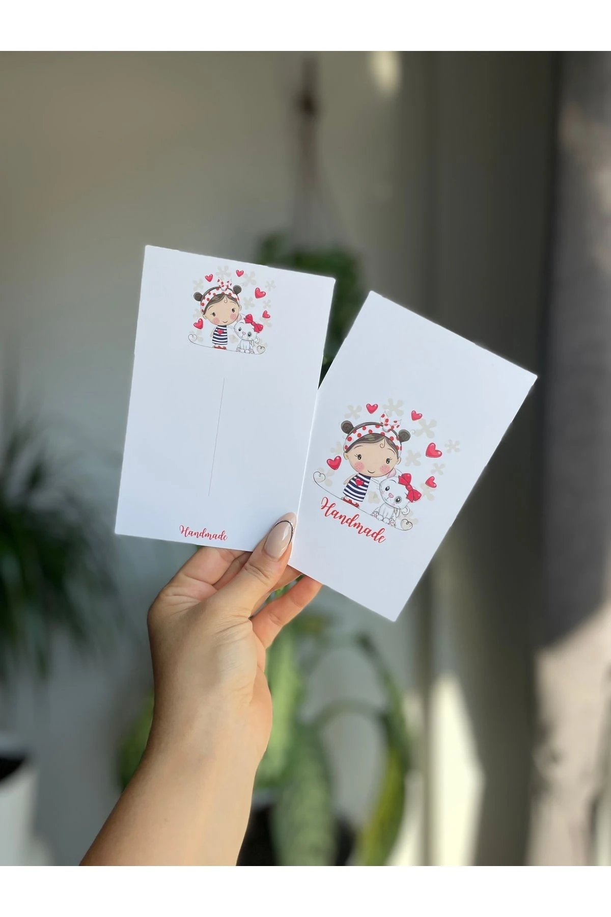 Toka Kartı 9,5x15 Cm Cm 20 Adet Handmade Toka Kartı, Not Kartı Bileklik Kartı Takı Kartı