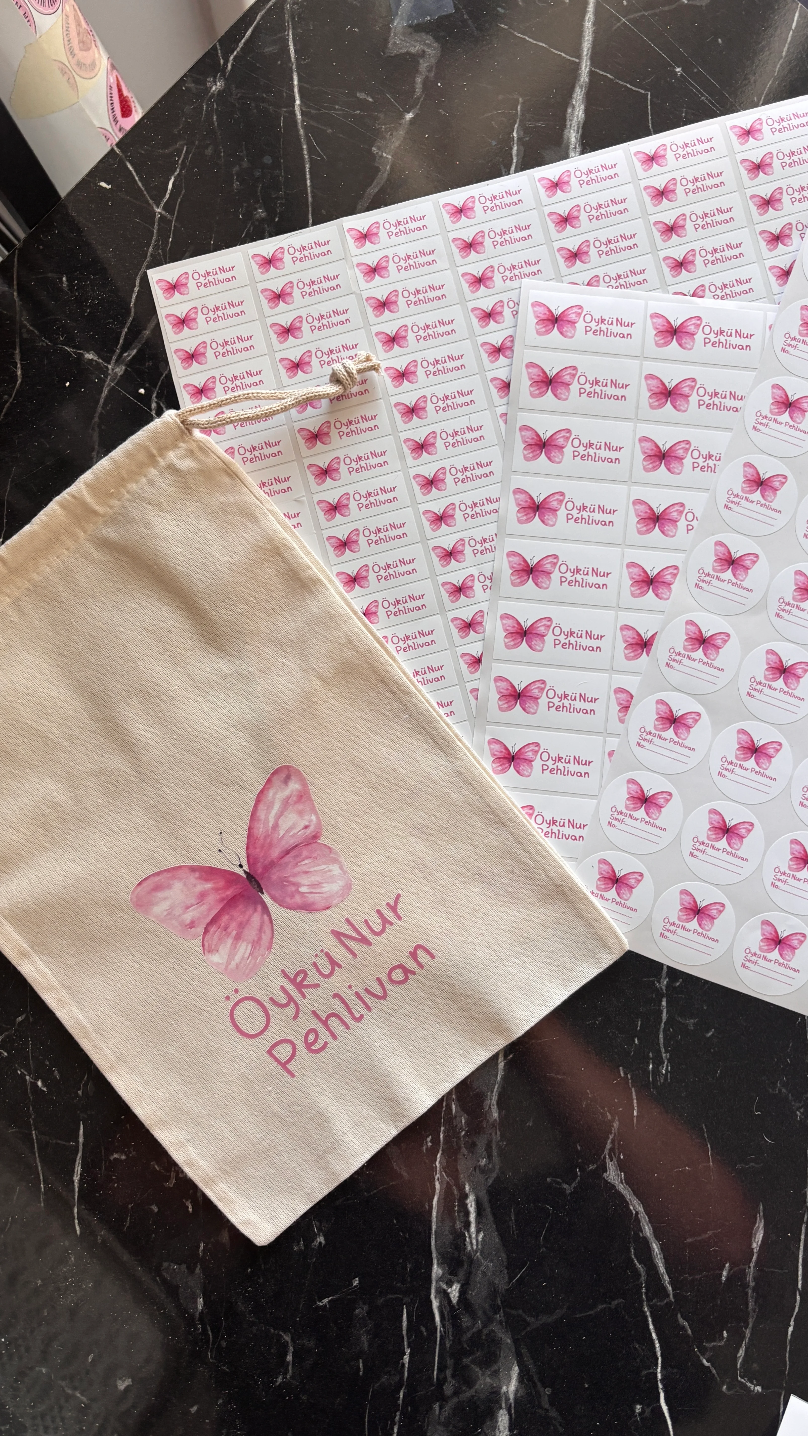 İsme Özel Çok Amaçlı Bez Kese 20x30 cm-1 Adet 