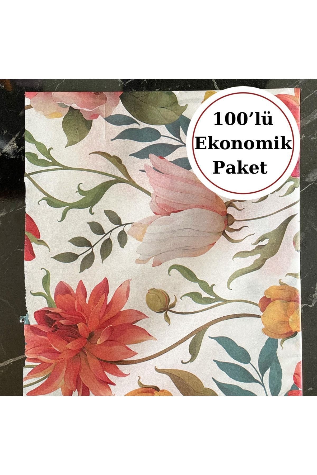 Desenli Pelur Kağıdı 100’lü Avantaj Paketi 50x70 Cm,yılbaşı Hediye Paketi Kağıdı, Pelur Kağıt