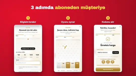 LeadArcade: Oyunlu Pop-up ve İndirim ekran görüntüsü 2