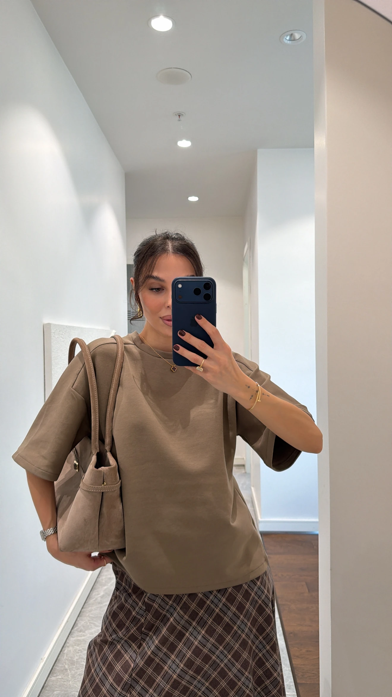 OVERSIZED SIMPLE T-SHIRT - KHAKI