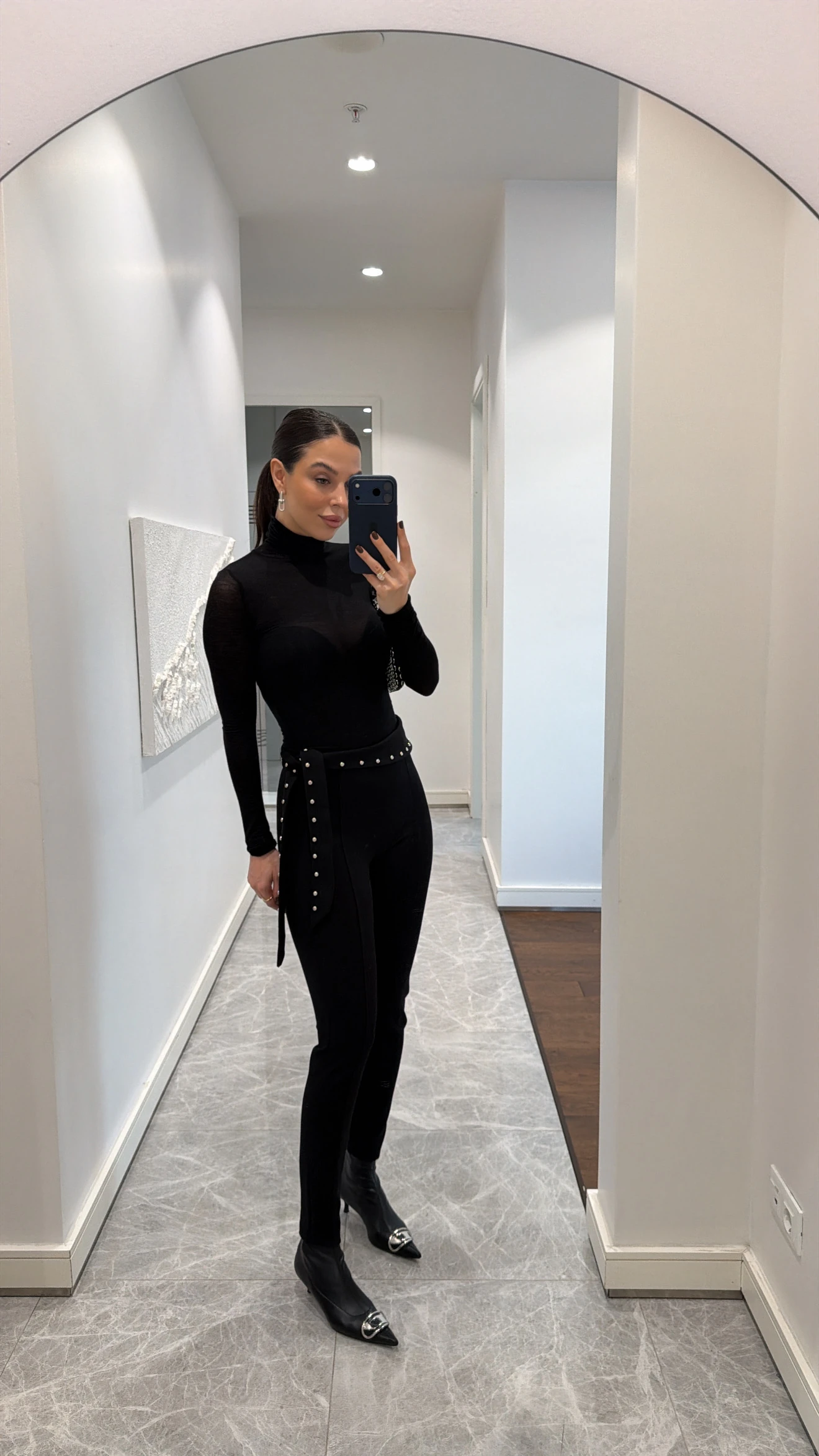 BEL TAŞ İŞLEME DETAYLI TAYT