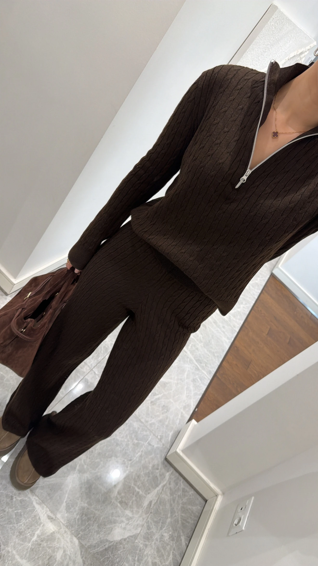 ÖRGÜ DESEN TRİKO TAKIM 