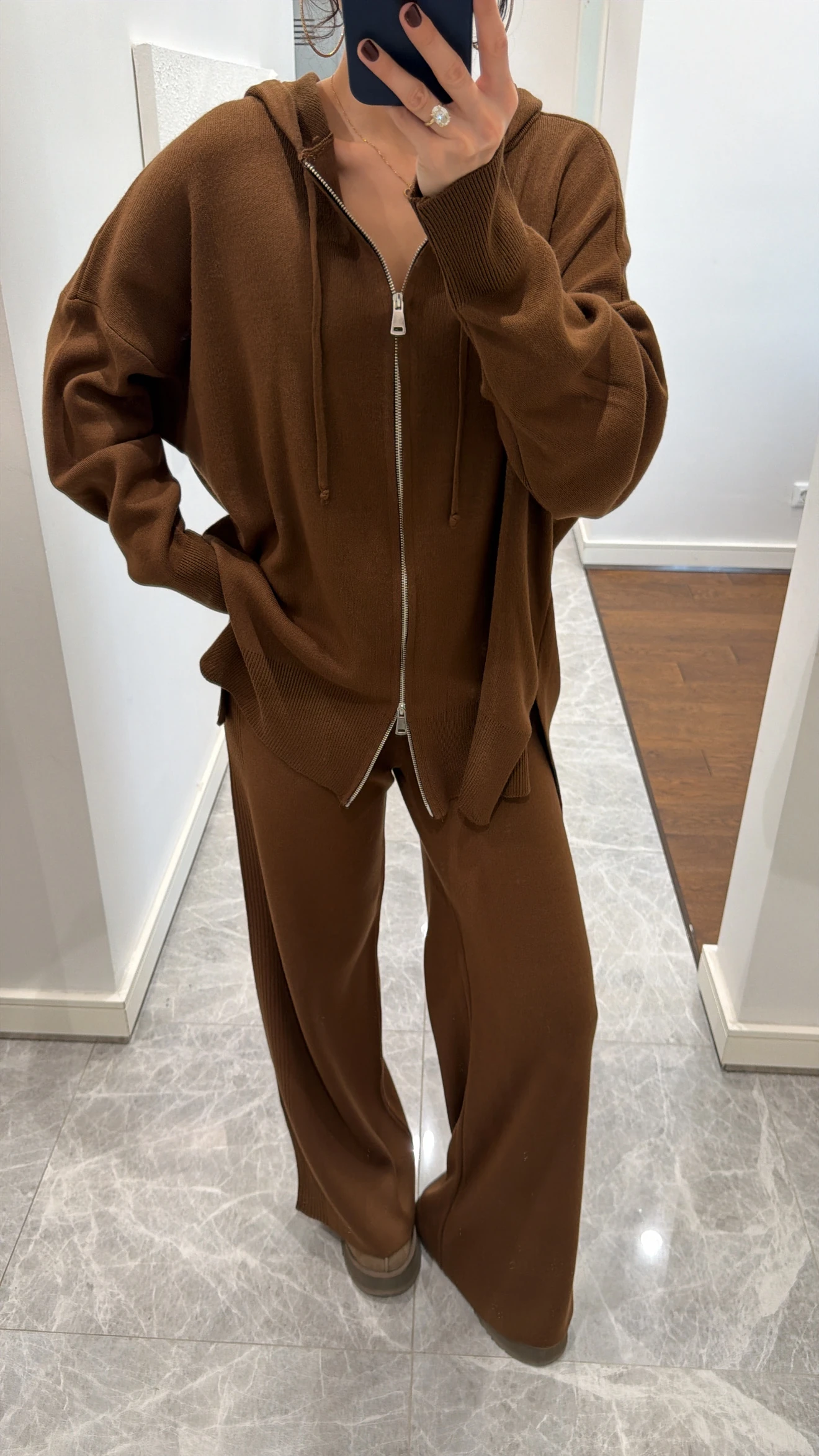 ÇİFT FERMUARLI TRİKO PANTOLON TAKIM