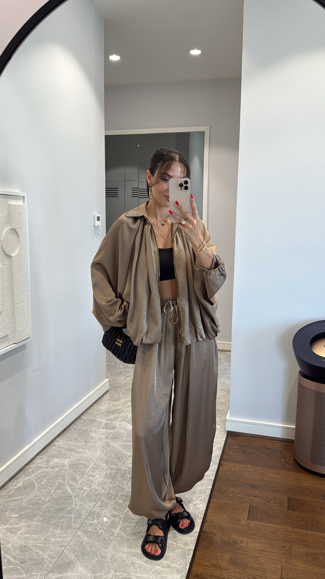 SATEN BOMBER CEKET PANTOLON TAKIM