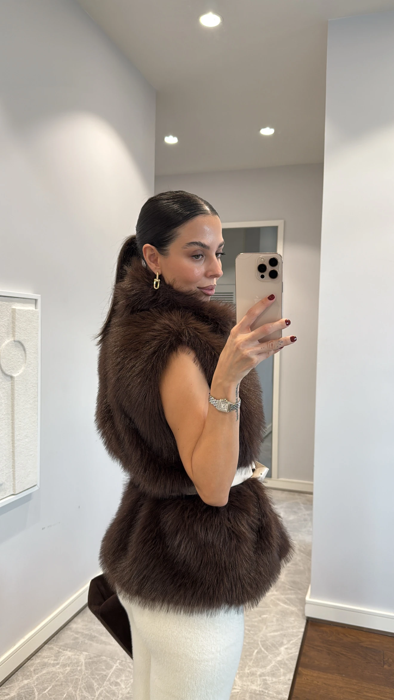 KEMERLİ KÜRK YELEK