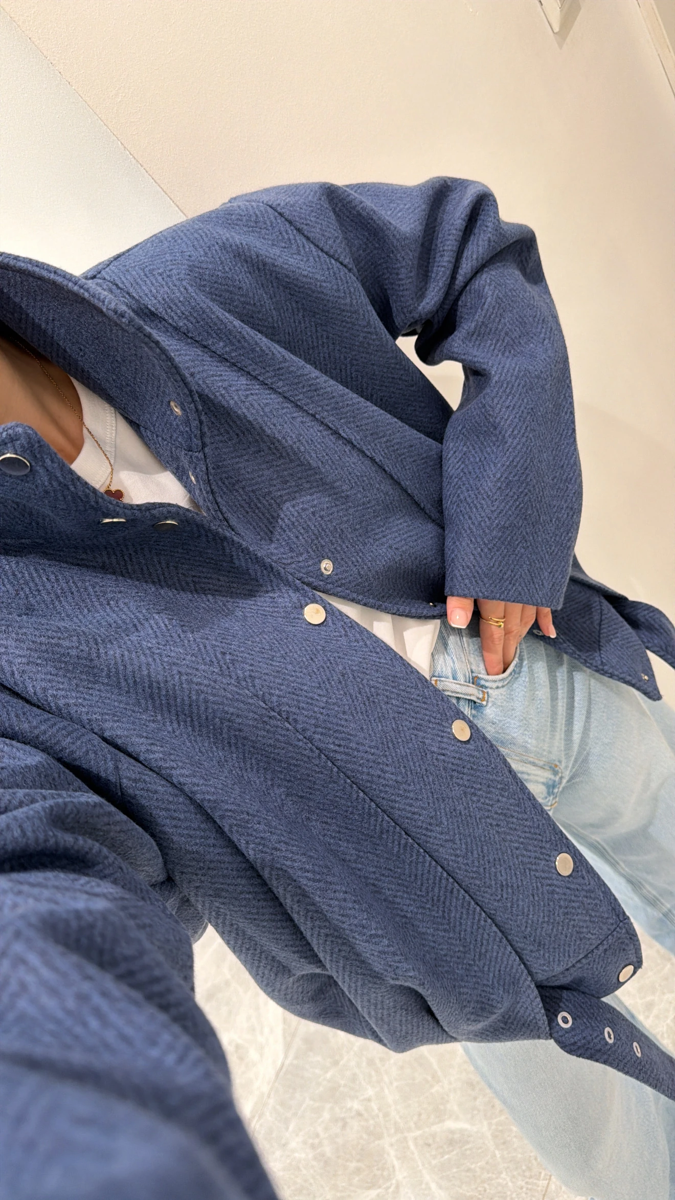 BALIKSIRTI DESEN KAŞE CEKET 