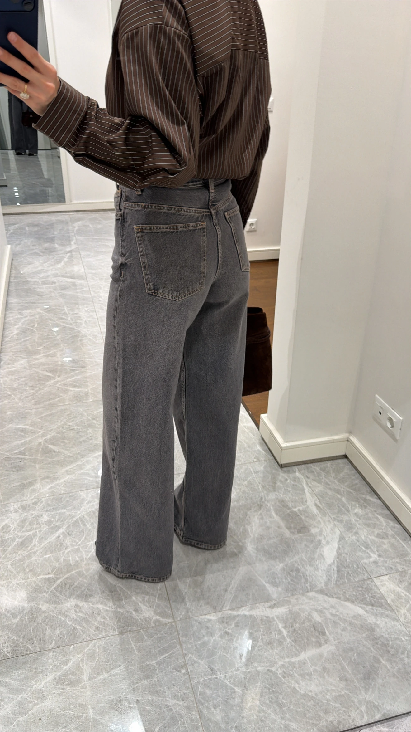 ÇAPRAZ ÇİFT DÜĞMELİ DENİM JEAN