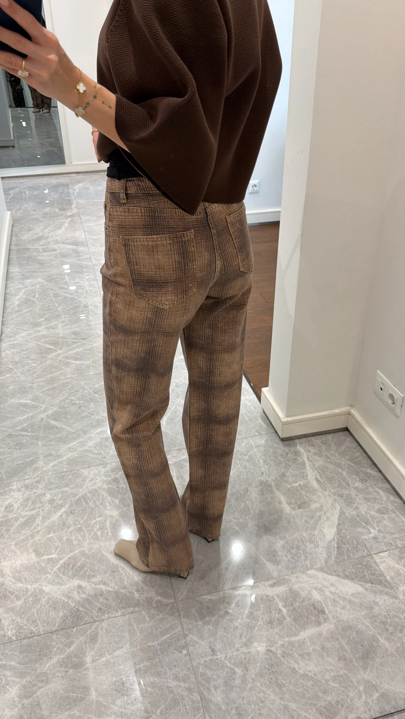 EKOSE BASKI STRAIGHT PANTOLON 