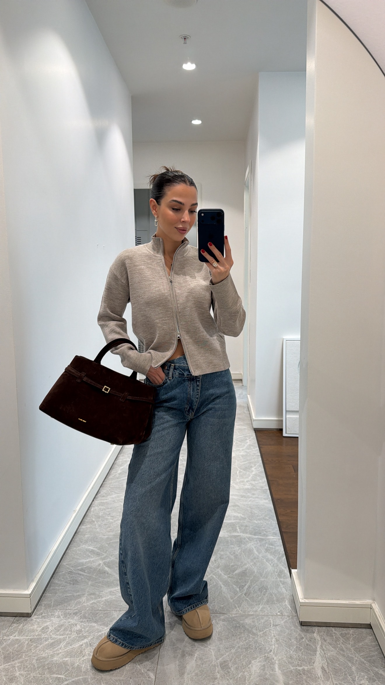 YÜKSEK BEL ÇAPRAZ KESİM JEAN