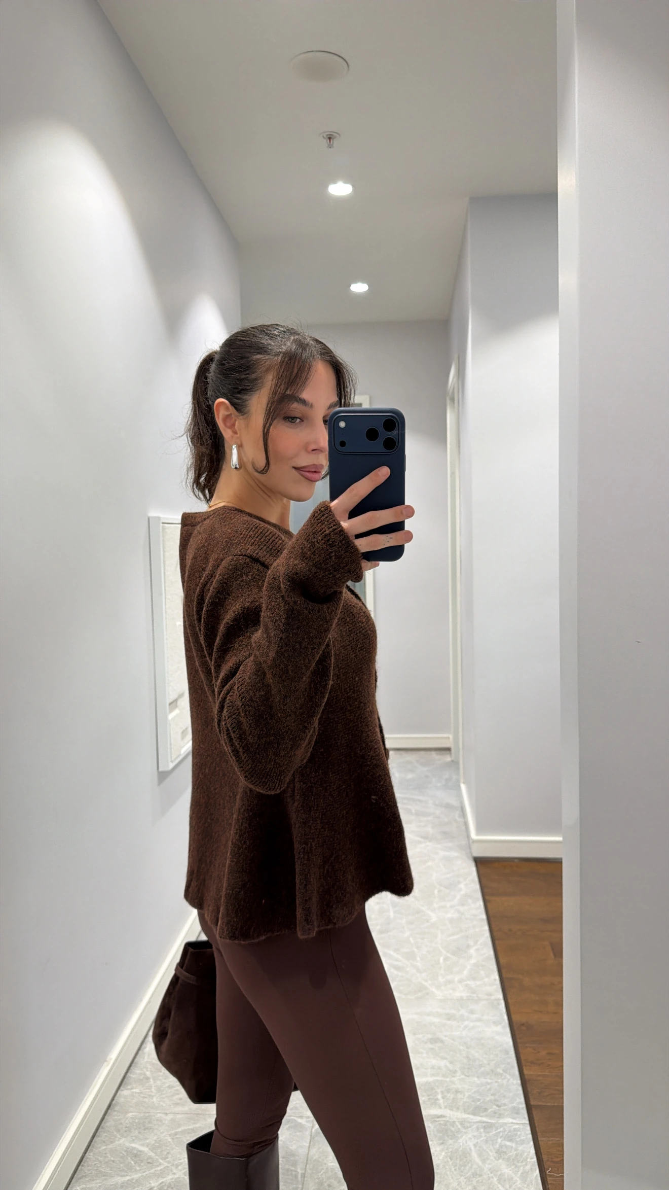 PEPLUM SOFT TEXTURED KNITWEAR CARDIGAN