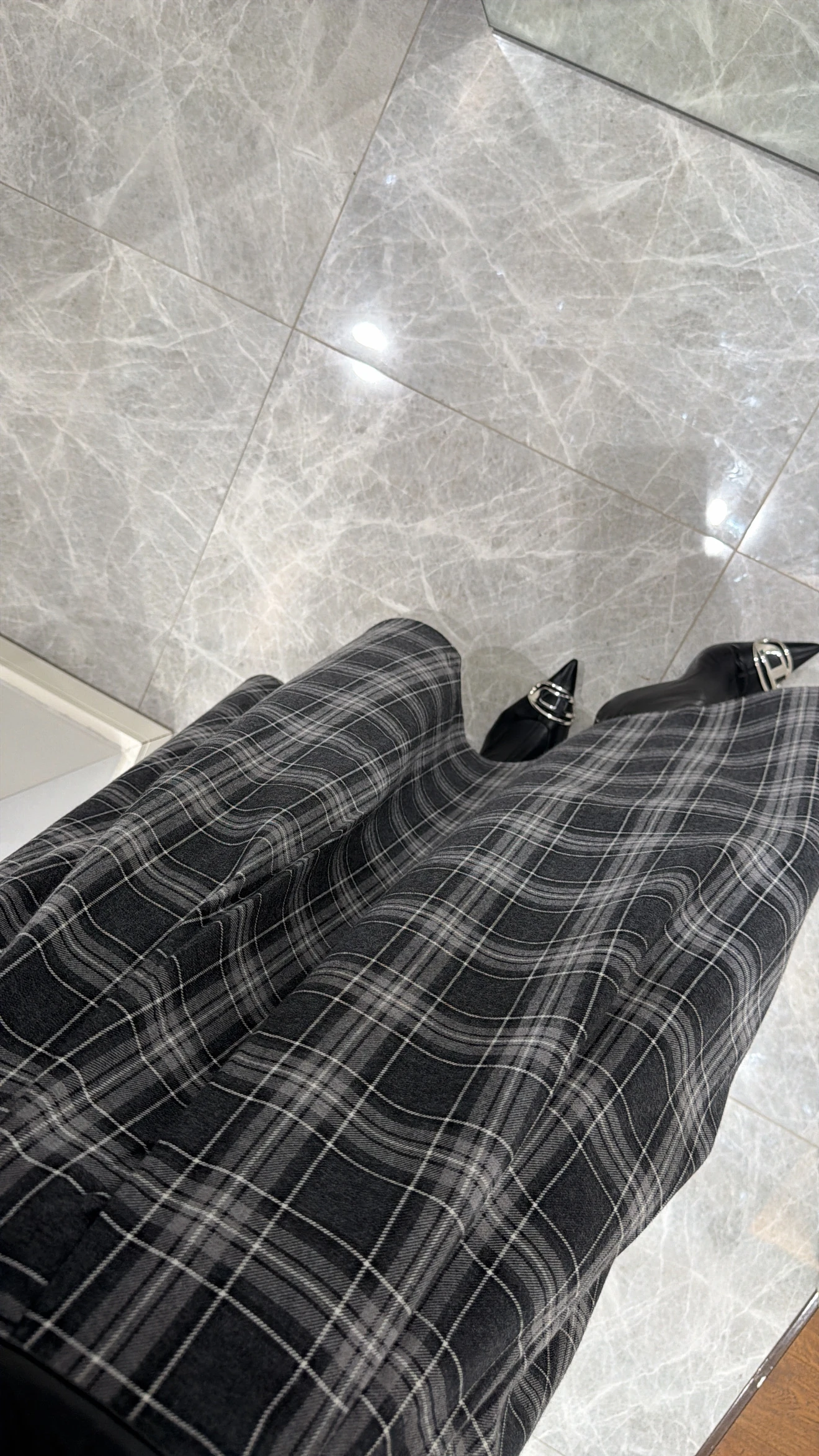 EKOSE DESENLİ MİDİ ETEK