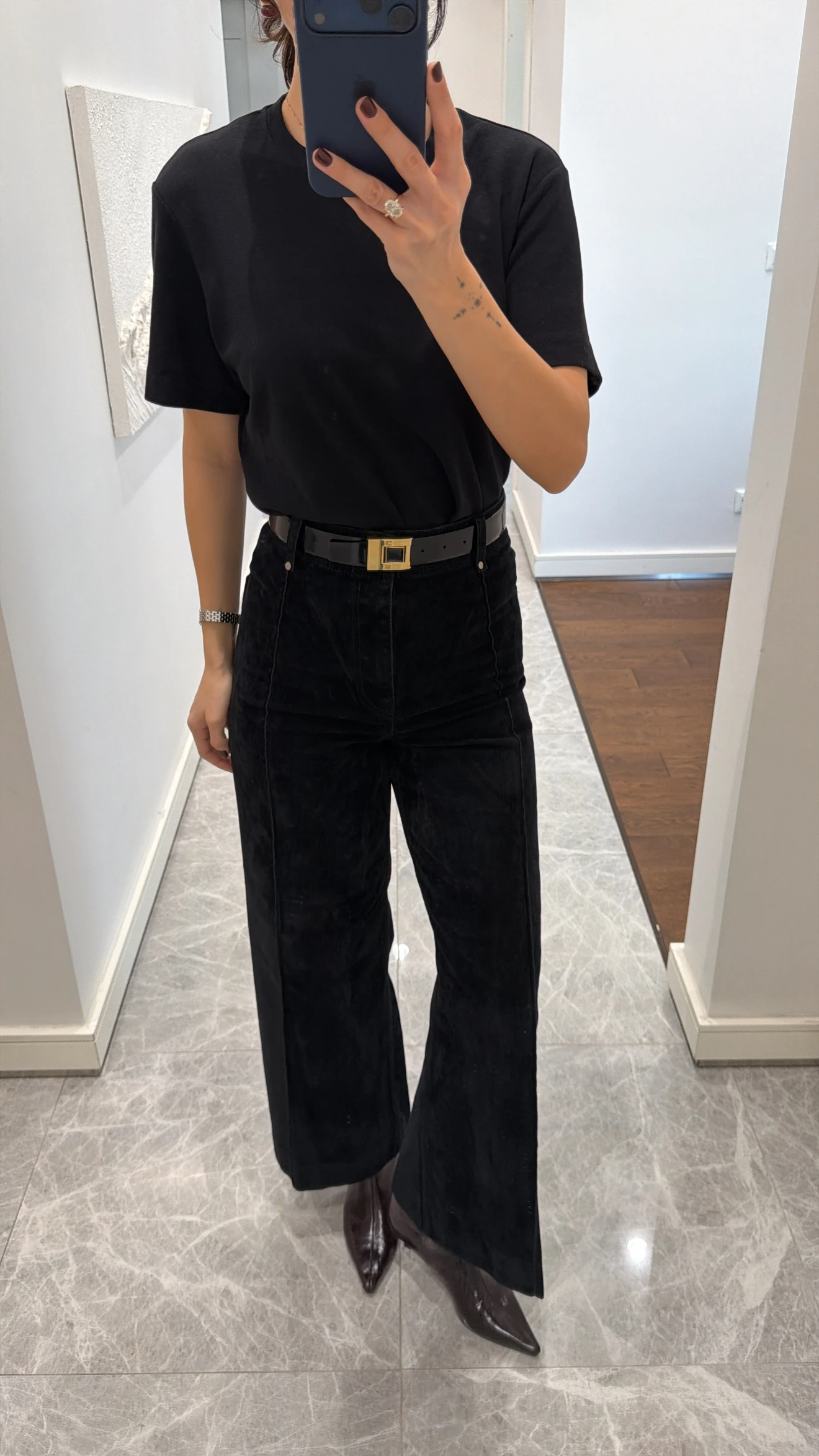 KADİFE NERVÜR DETAYLI PANTOLON