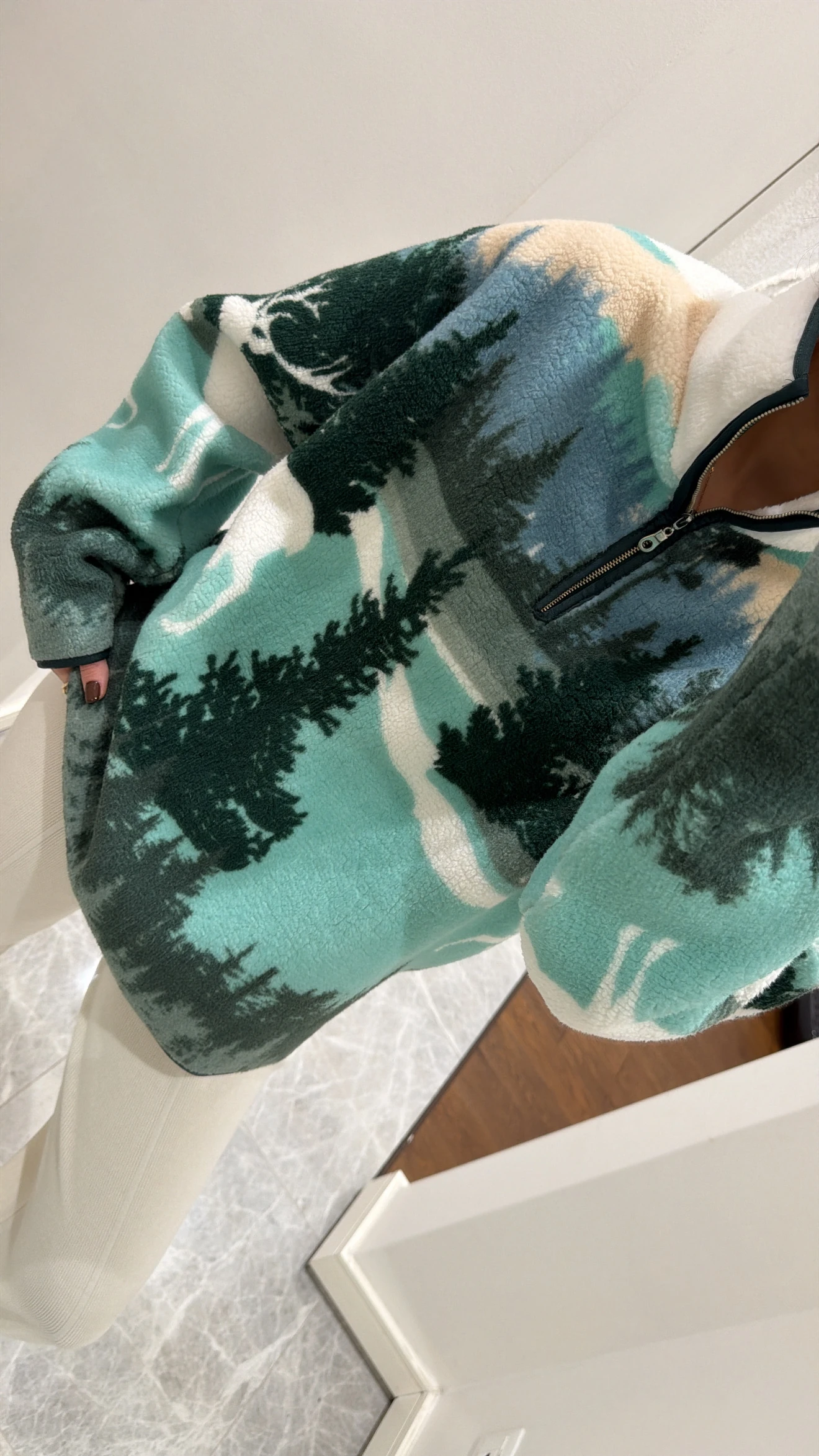 FERMUAR DETAYLI POLAR SWEAT