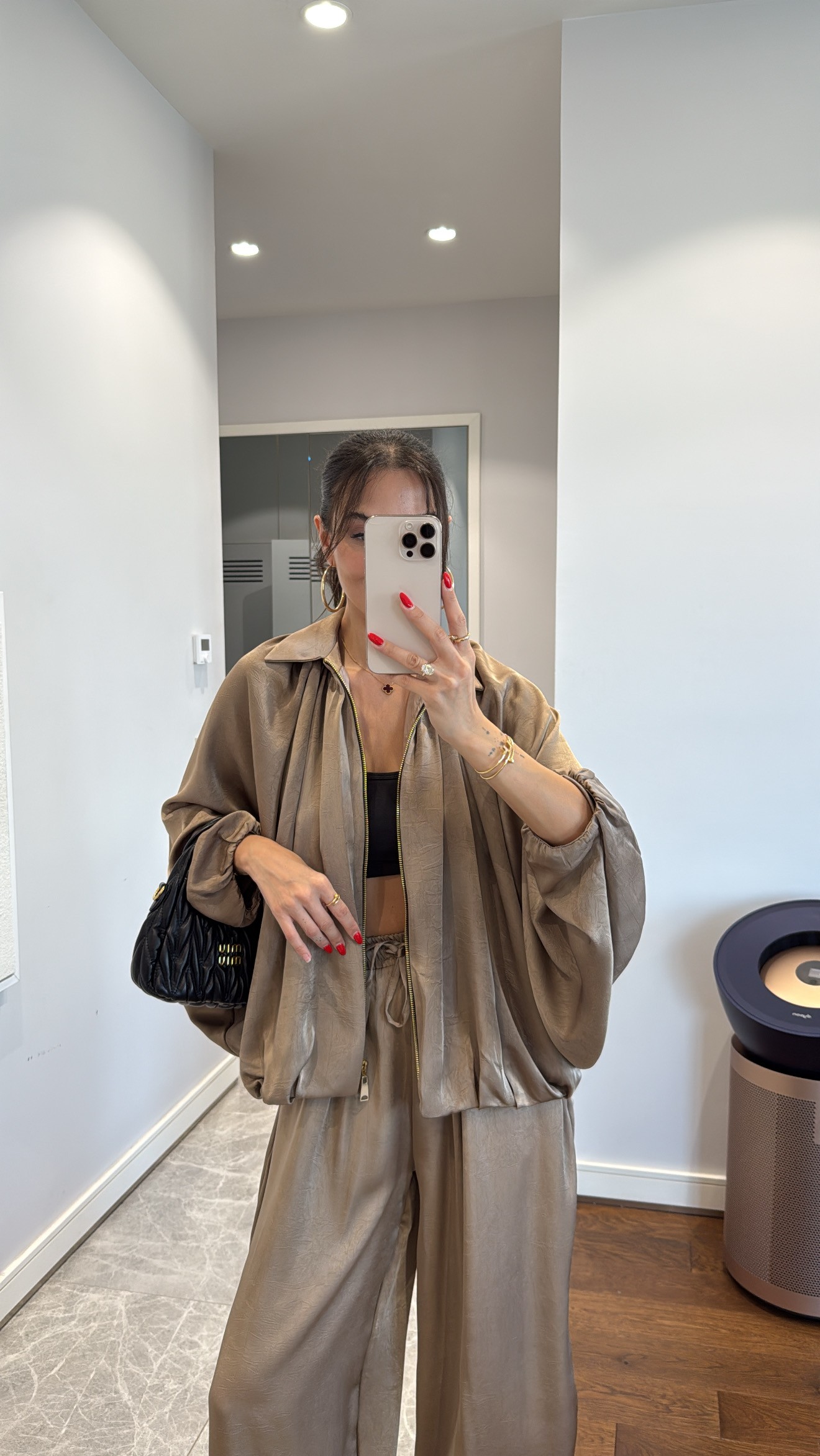 SATEN BOMBER CEKET PANTOLON TAKIM
