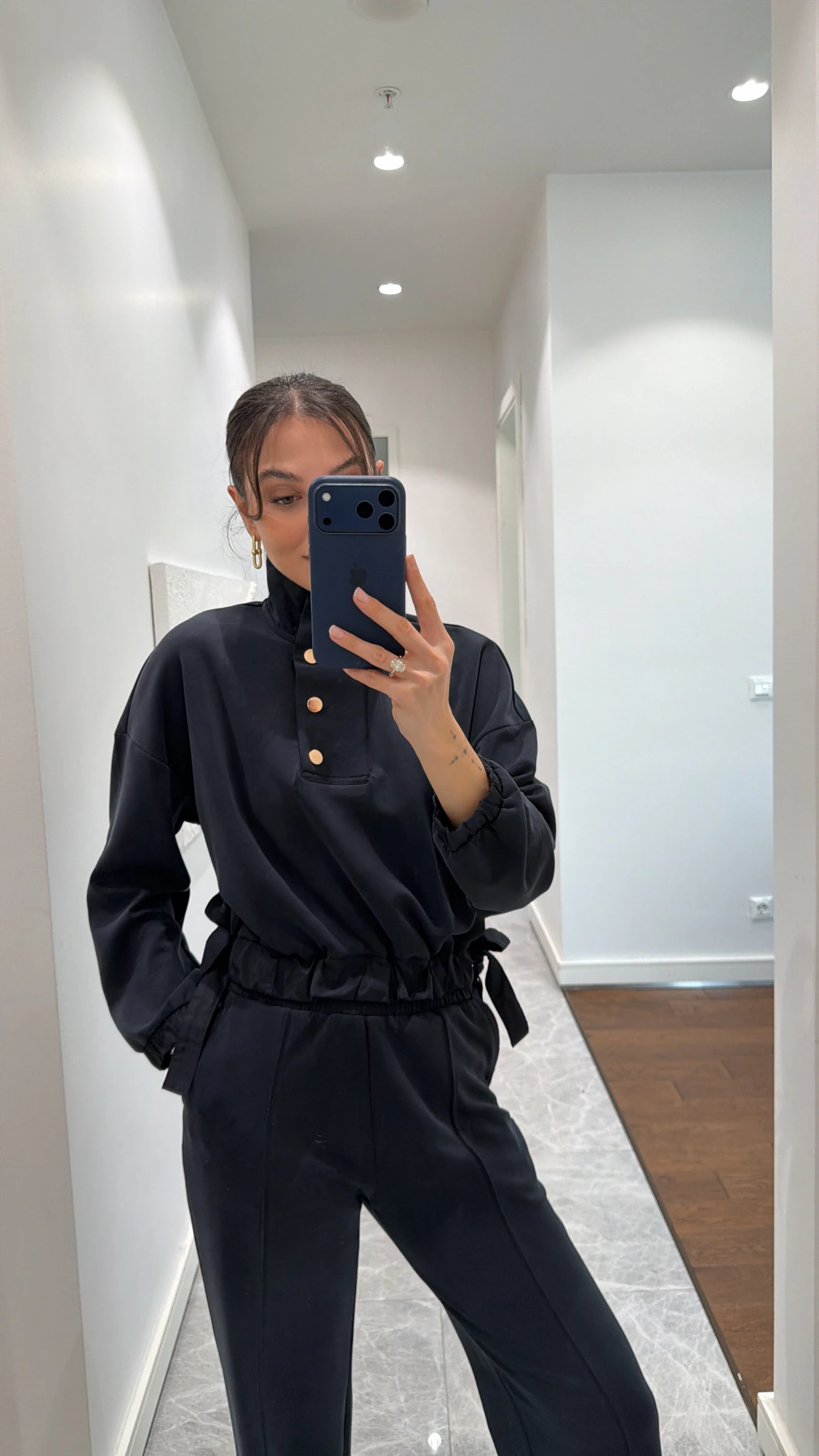 MODAL KUMAŞ DİK YAKA PANTOLON TAKIM 