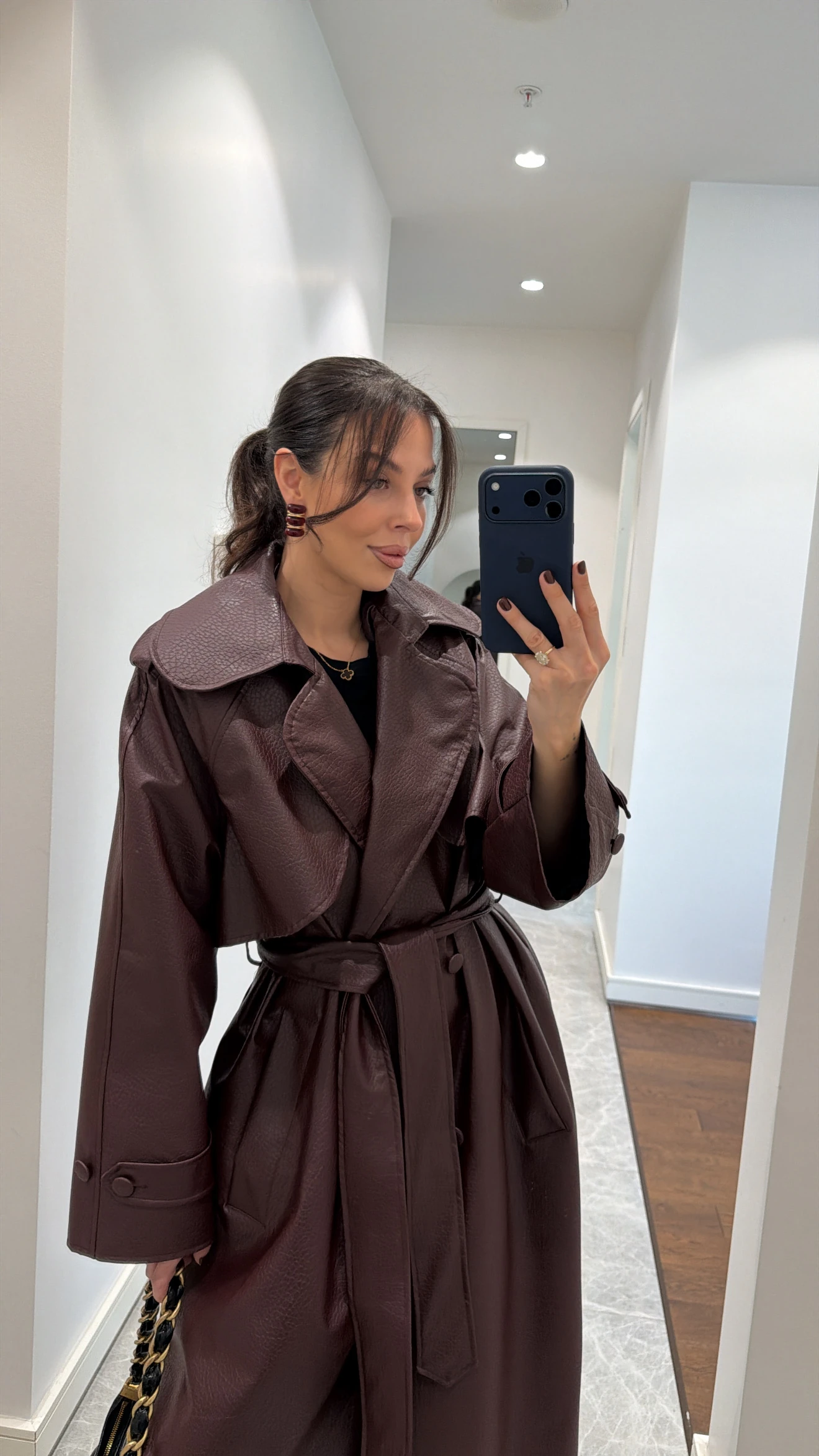 KROKODİL DOKULU VATKALI TRENÇKOT