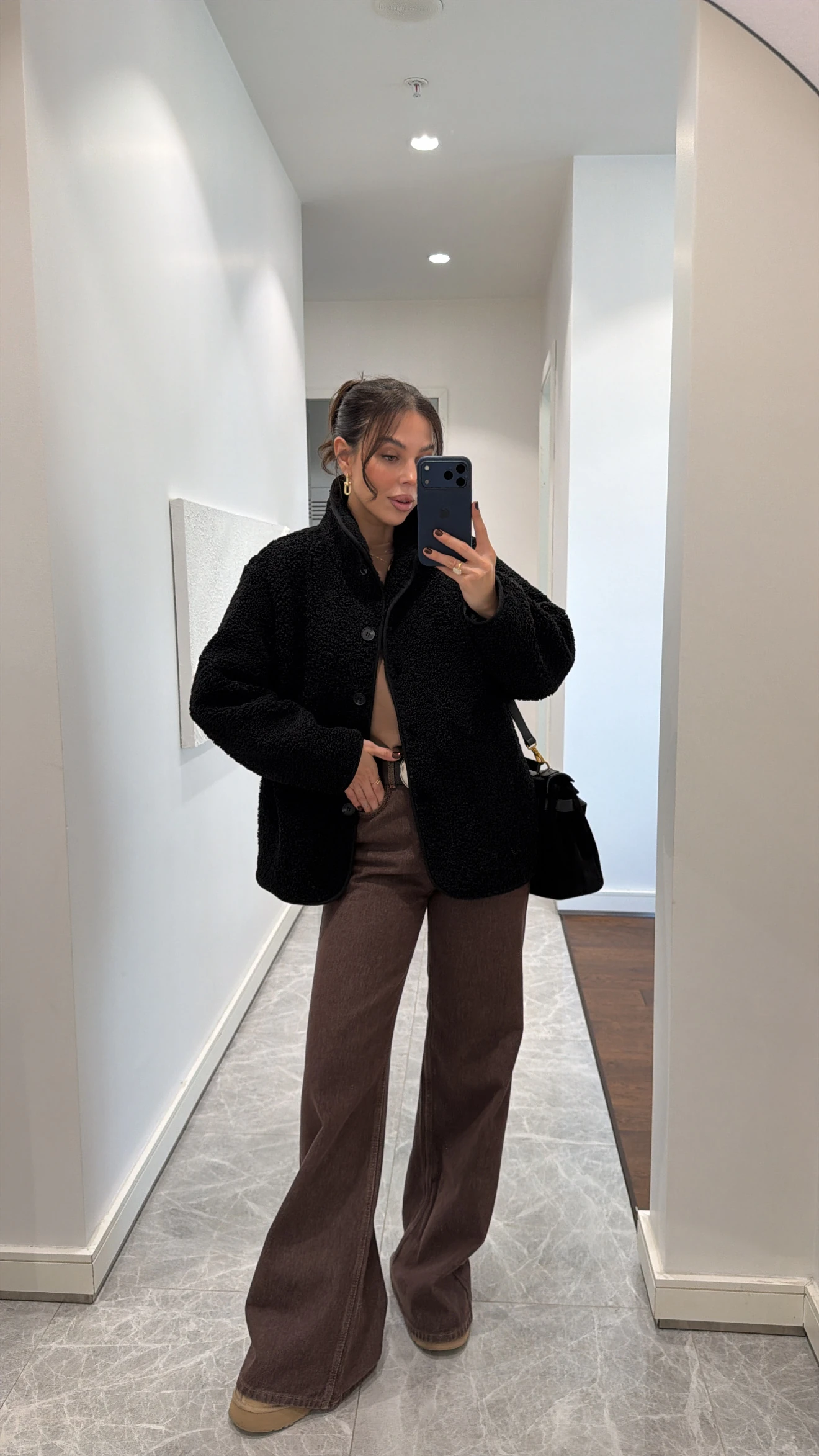 OVERSİZE TEDDY PELUŞ CEKET 