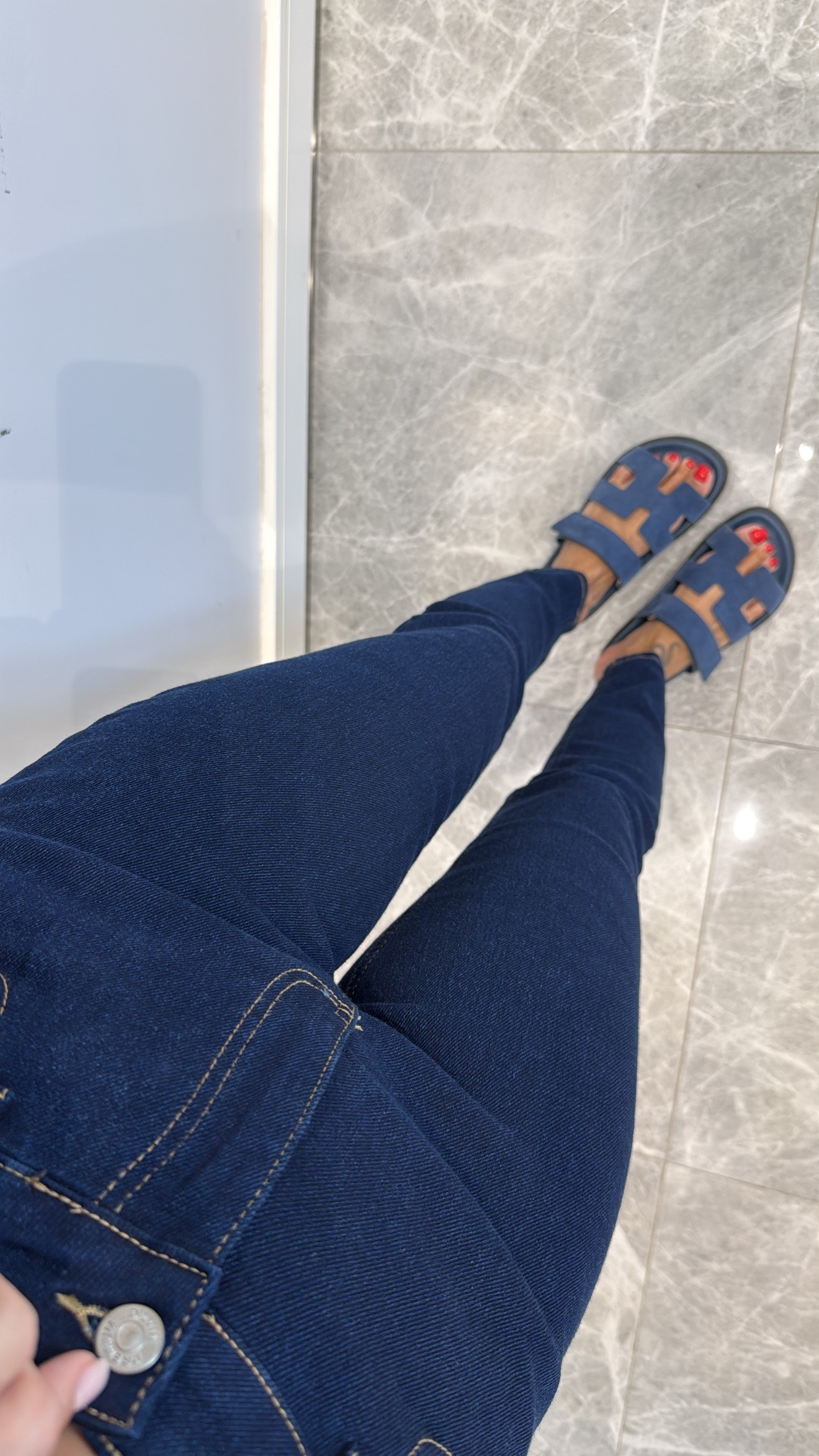 LACİVERT YÜKSEK BEL SKİNNY JEAN
