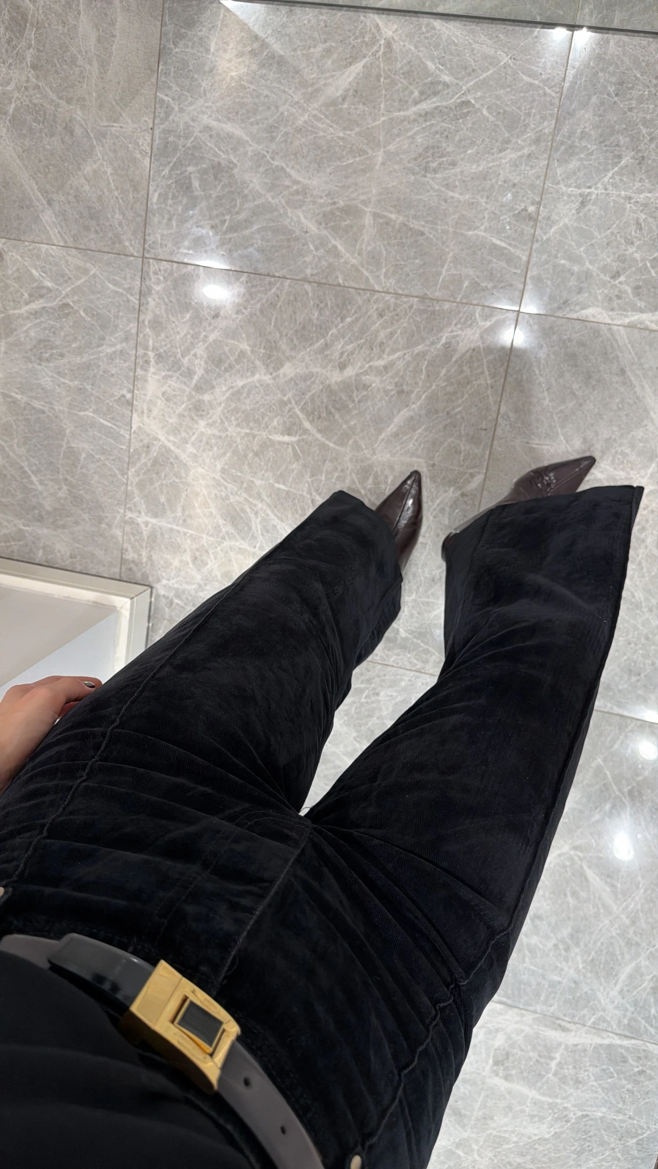 KADİFE NERVÜR DETAYLI PANTOLON