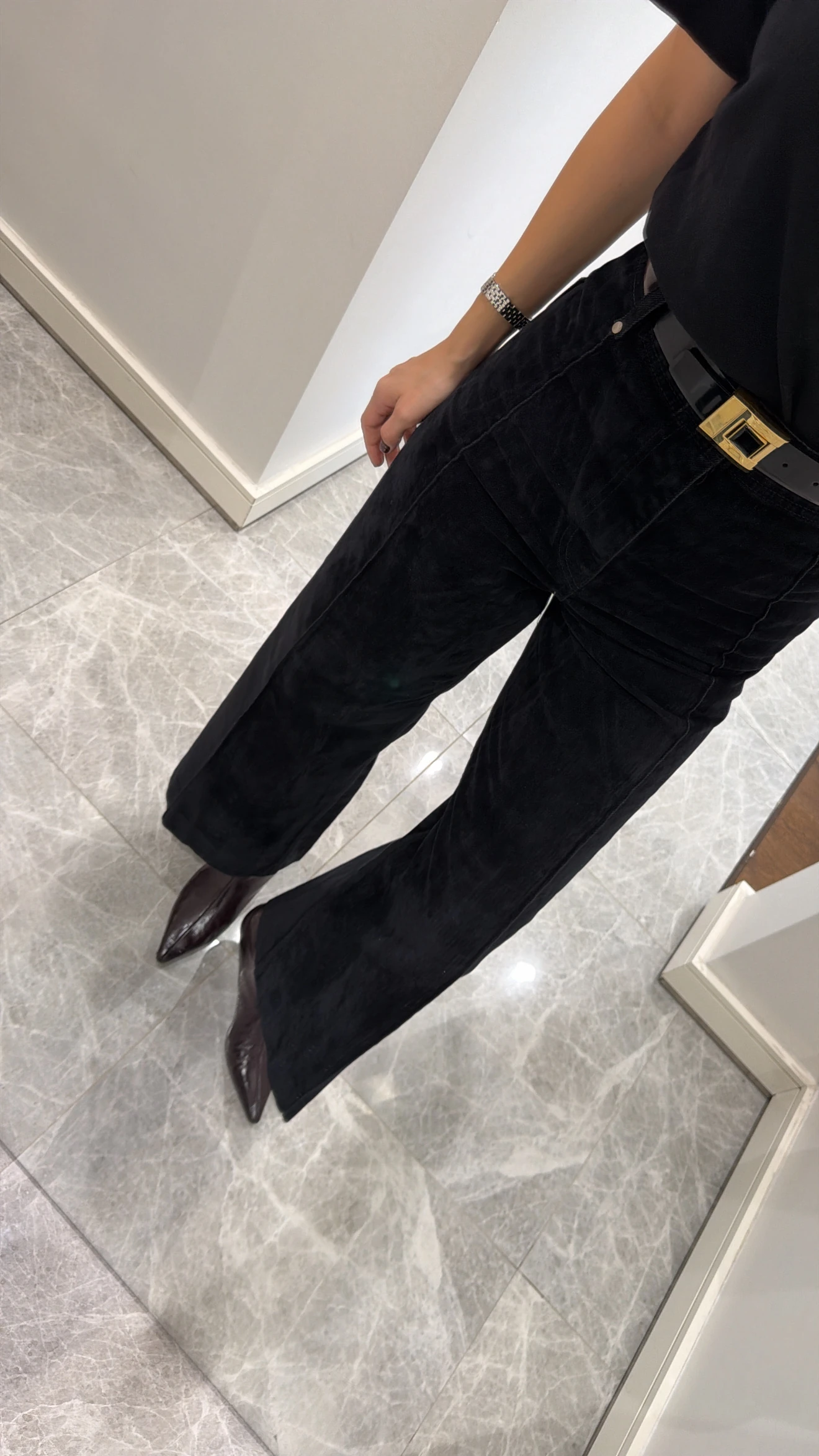 KADİFE NERVÜR DETAYLI PANTOLON