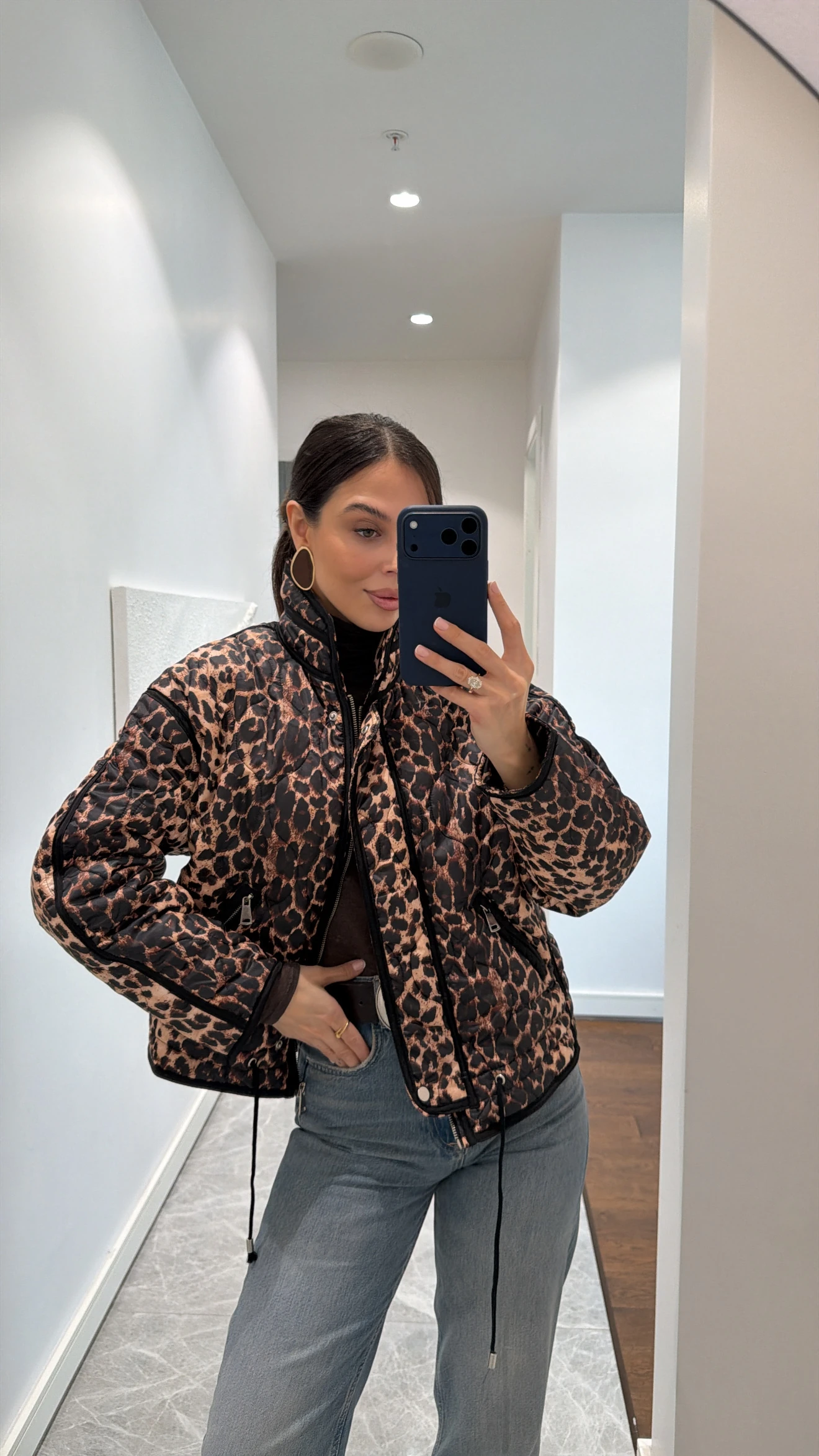 LEOPAR DESENLİ CEKET