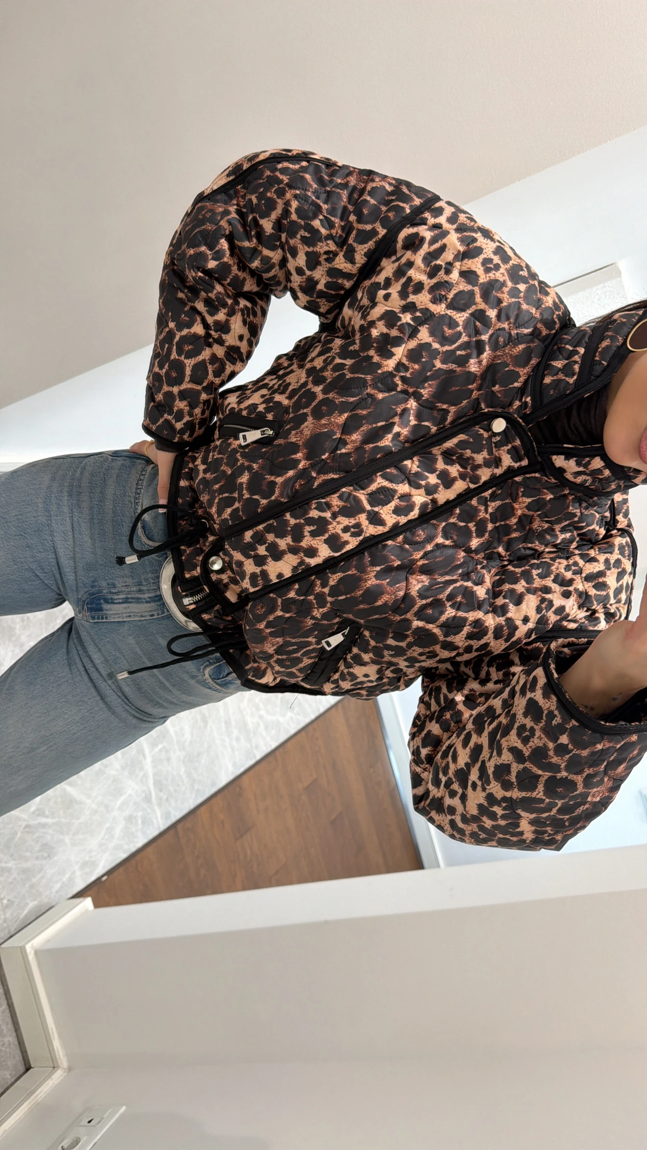 LEOPAR DESENLİ CEKET