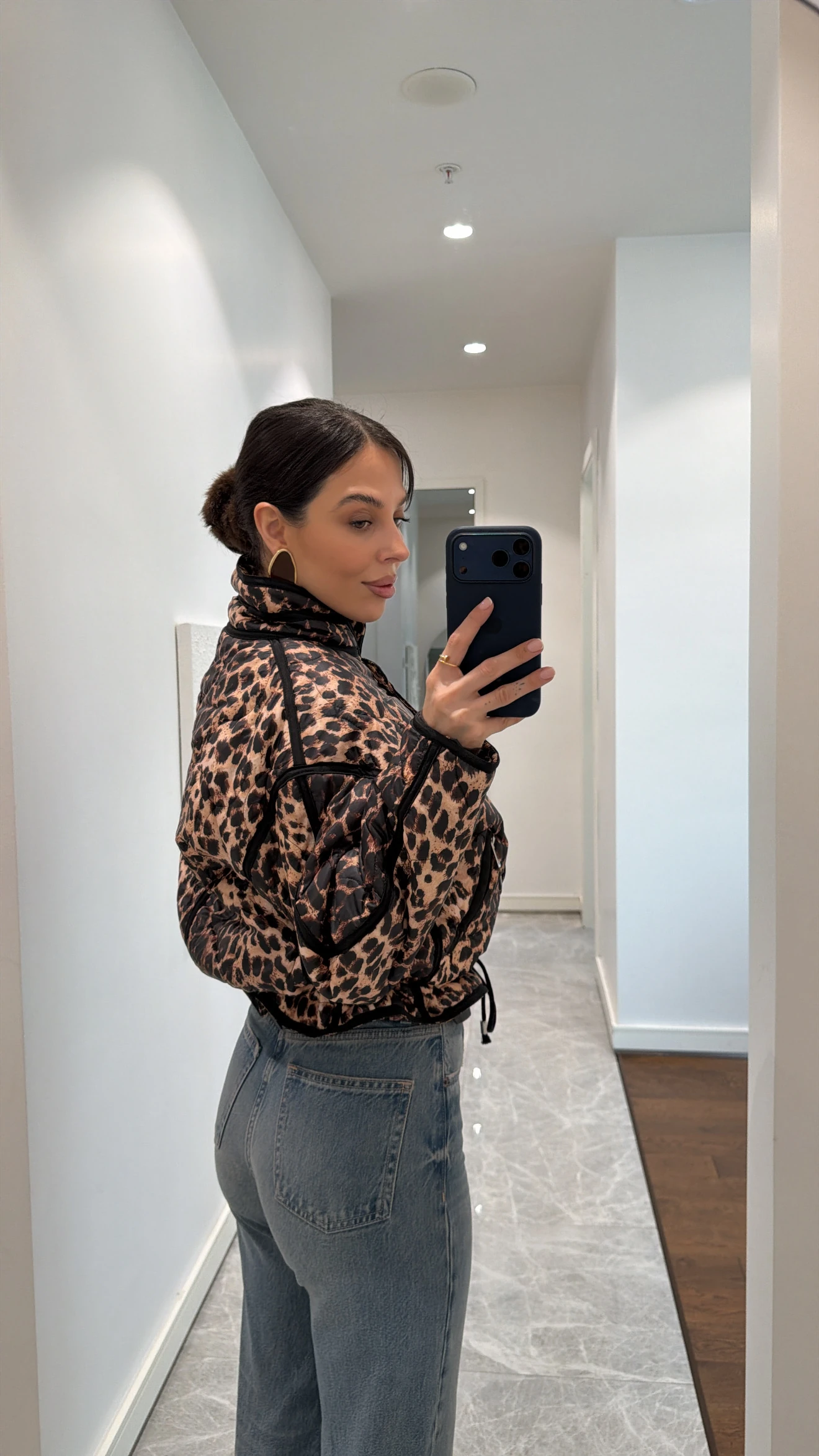 LEOPAR DESENLİ CEKET