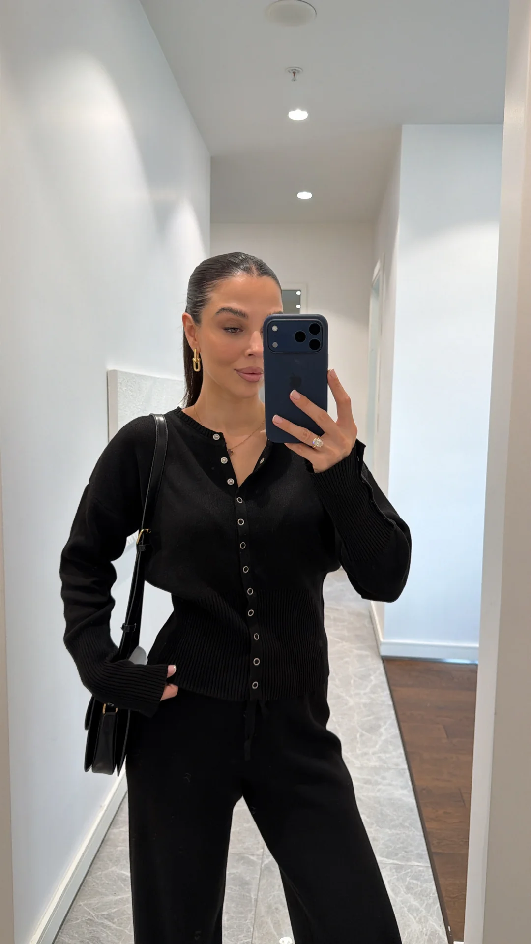 BEL DETAYLI İKİLİ TRİKO TAKIM