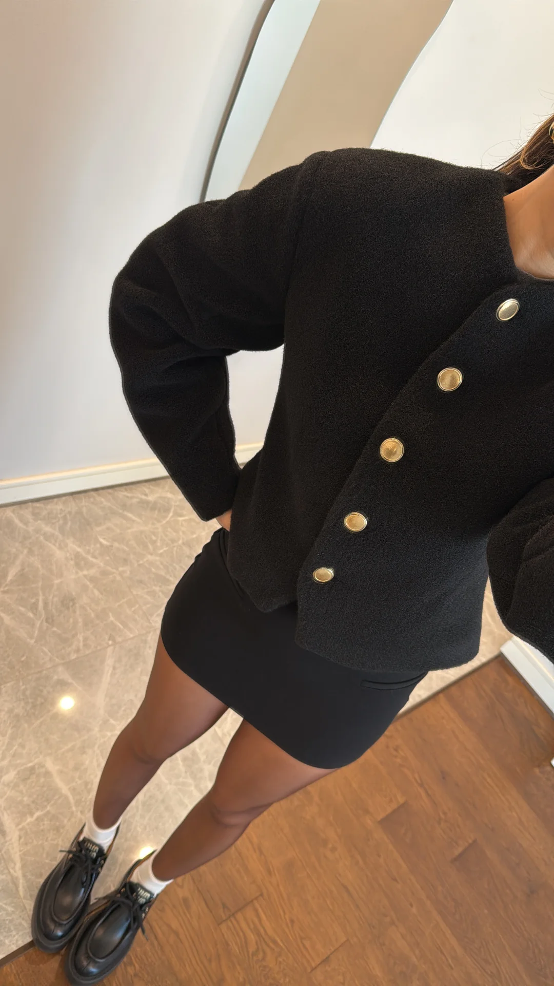 BELDEN OTURTMA KAŞE CEKET