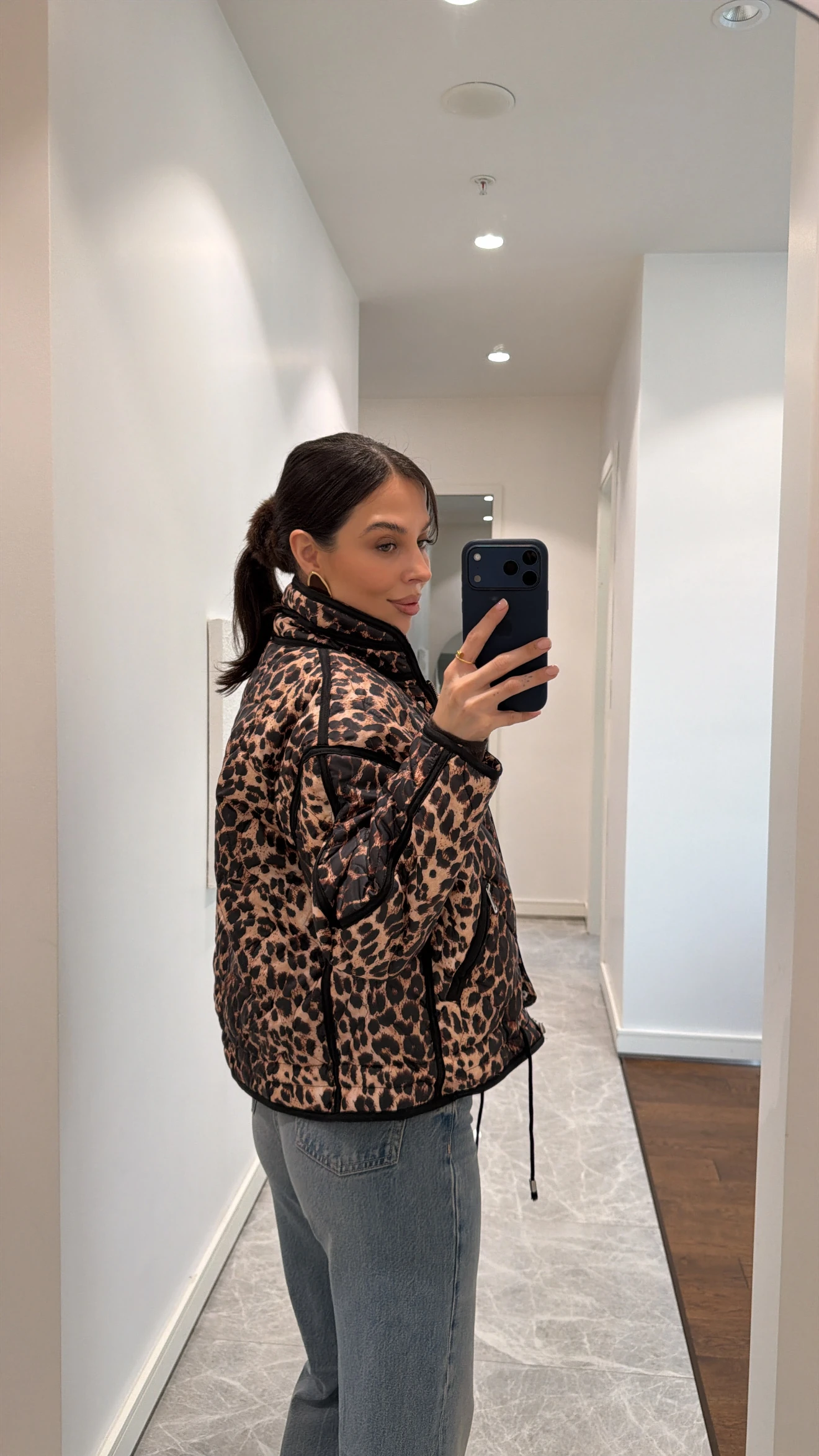 LEOPAR DESENLİ CEKET