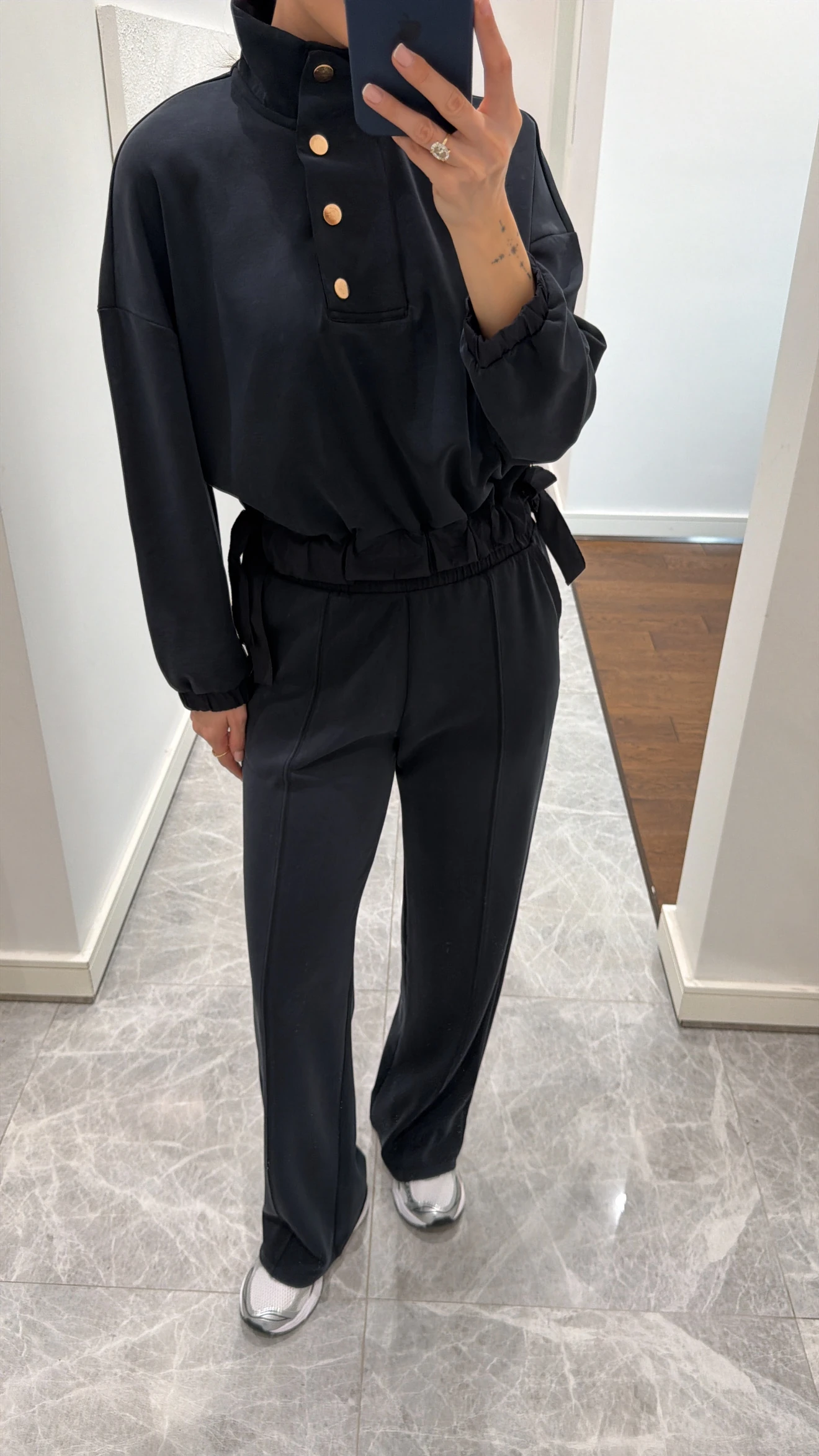 MODAL KUMAŞ DİK YAKA PANTOLON TAKIM 