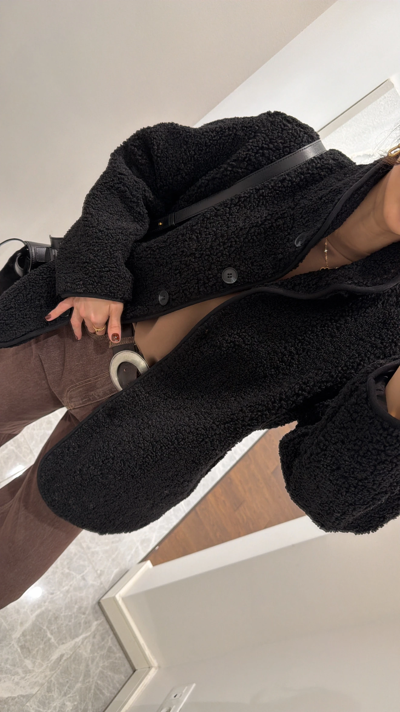 OVERSİZE TEDDY PELUŞ CEKET 