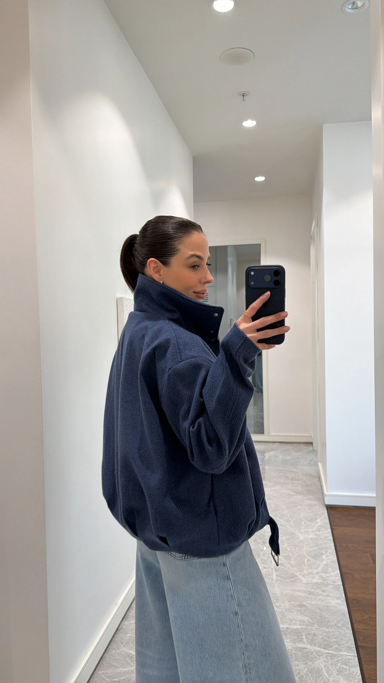 BALIKSIRTI DESEN KAŞE CEKET 