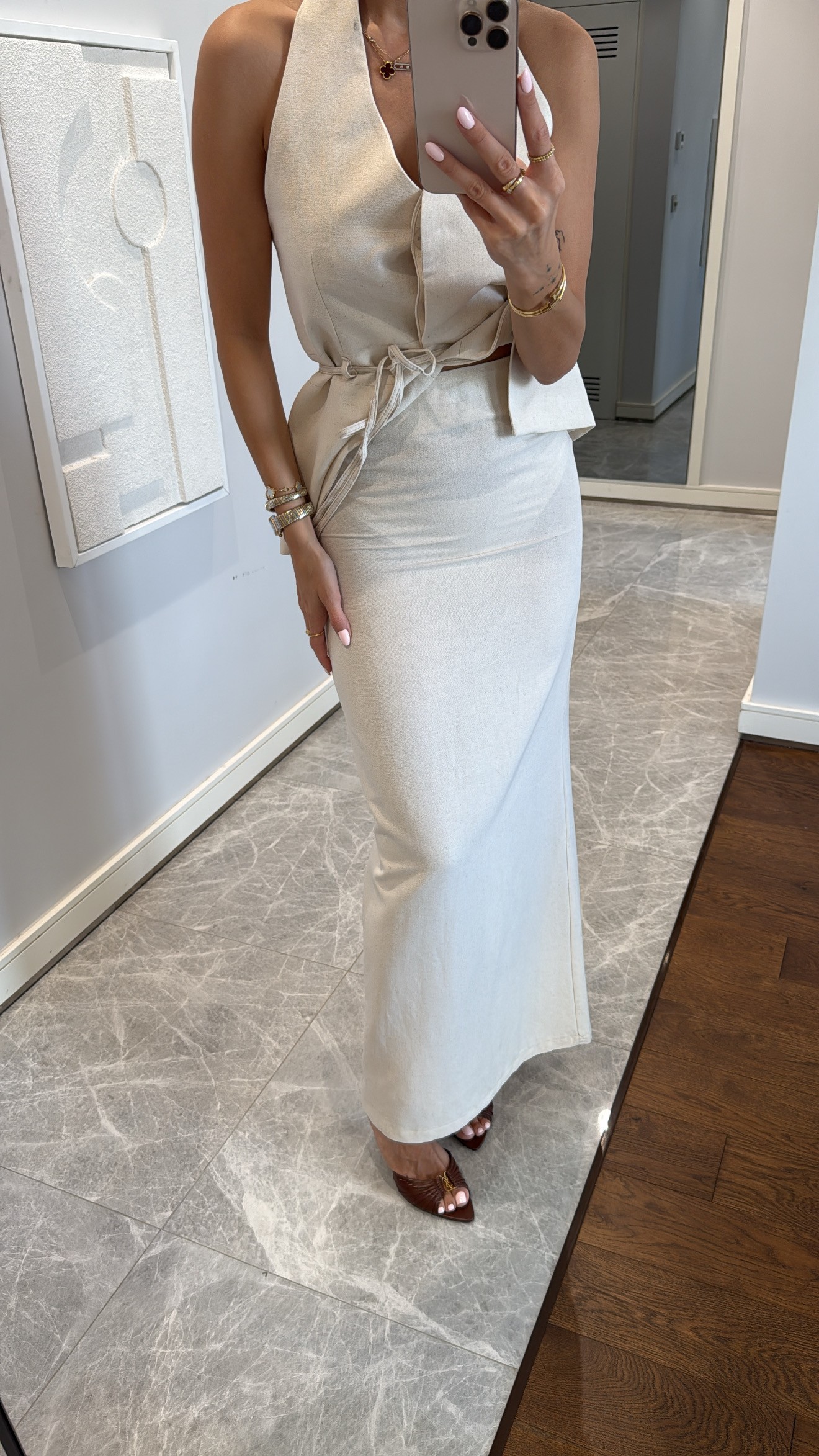 ZARİF HALTER YAKA İKİLİ TAKIM