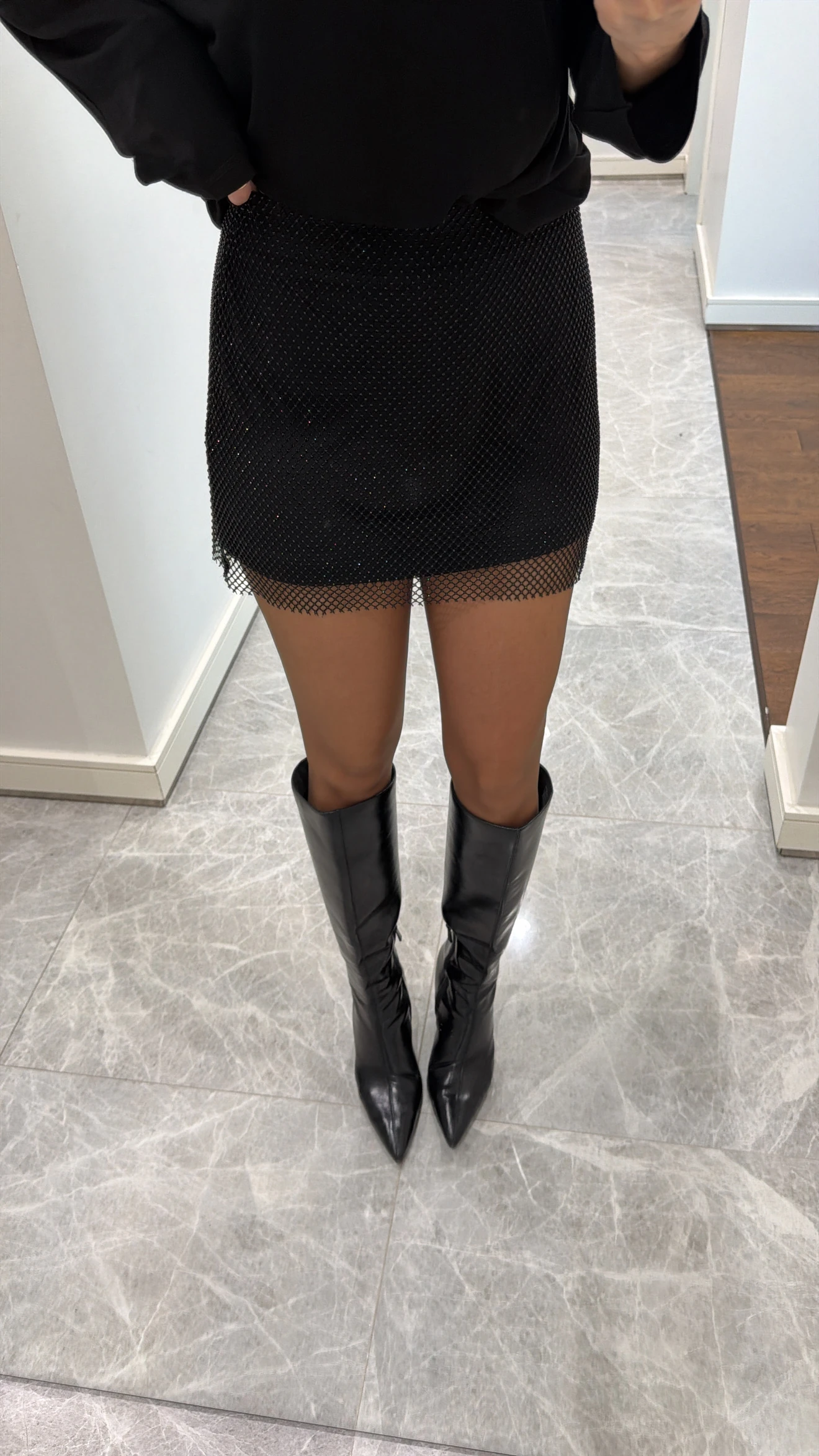 TAŞ DETAYLI FİLE ETEK