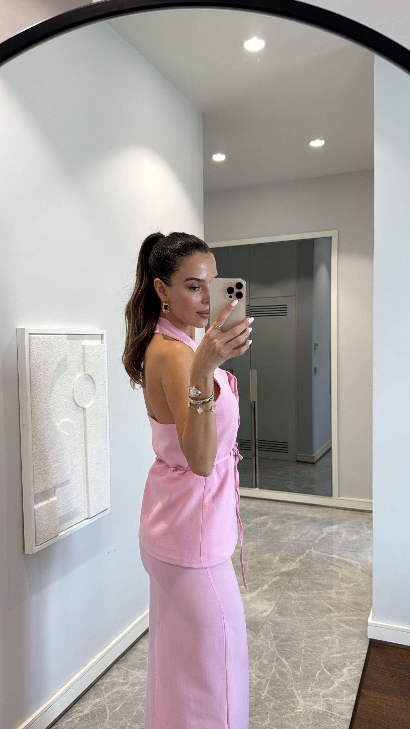 ZARİF HALTER YAKA İKİLİ TAKIM