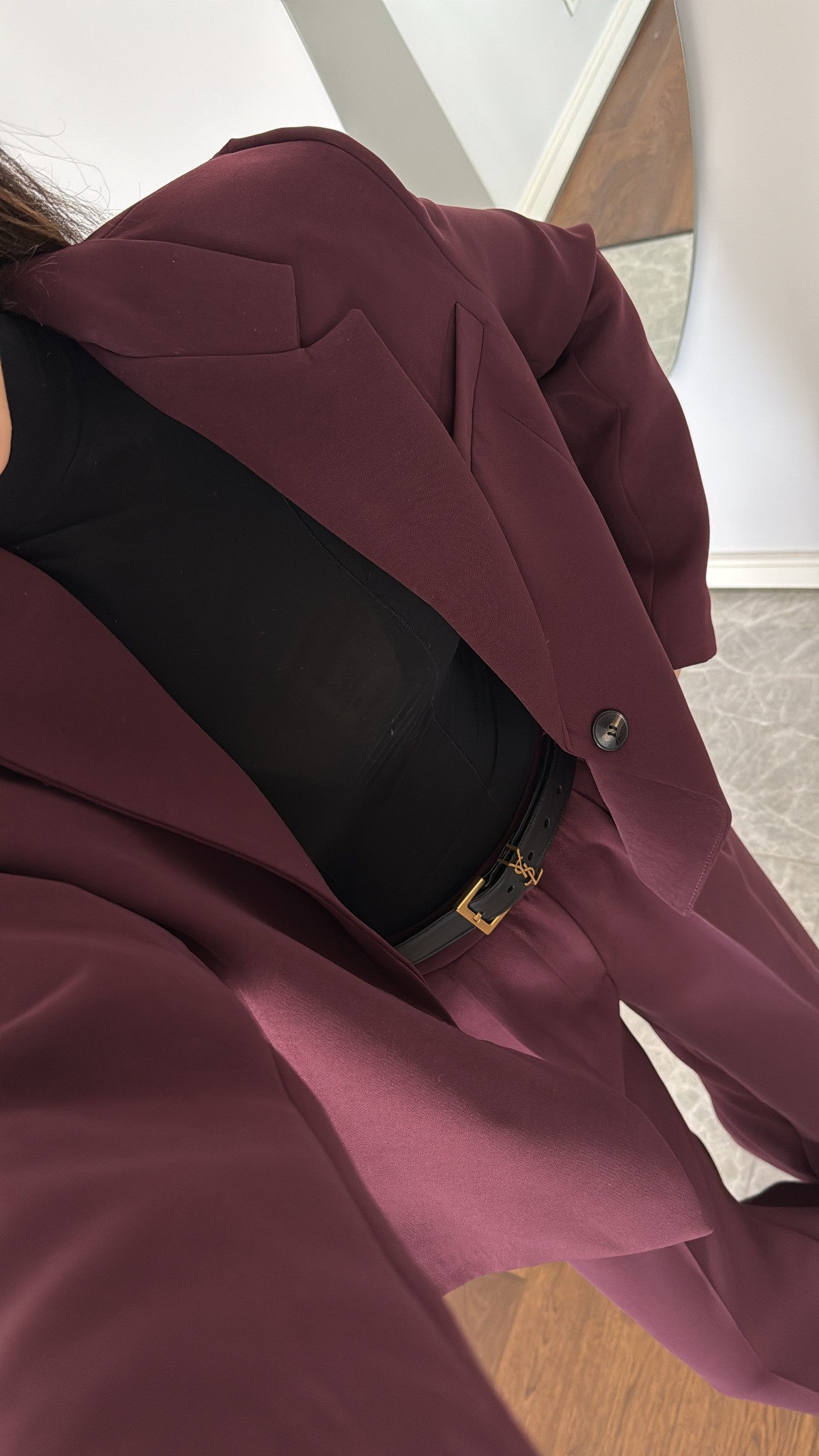Bordo Ceket Pantolon Takım