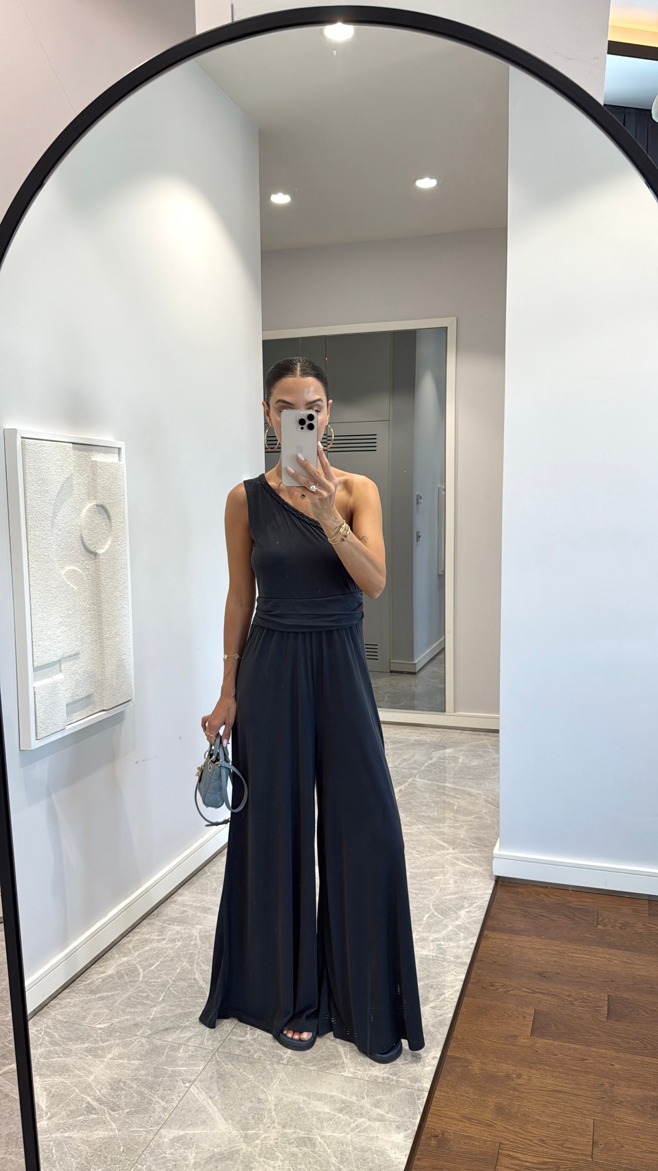TEK OMUZ DRAPE DETAYLI TULUM