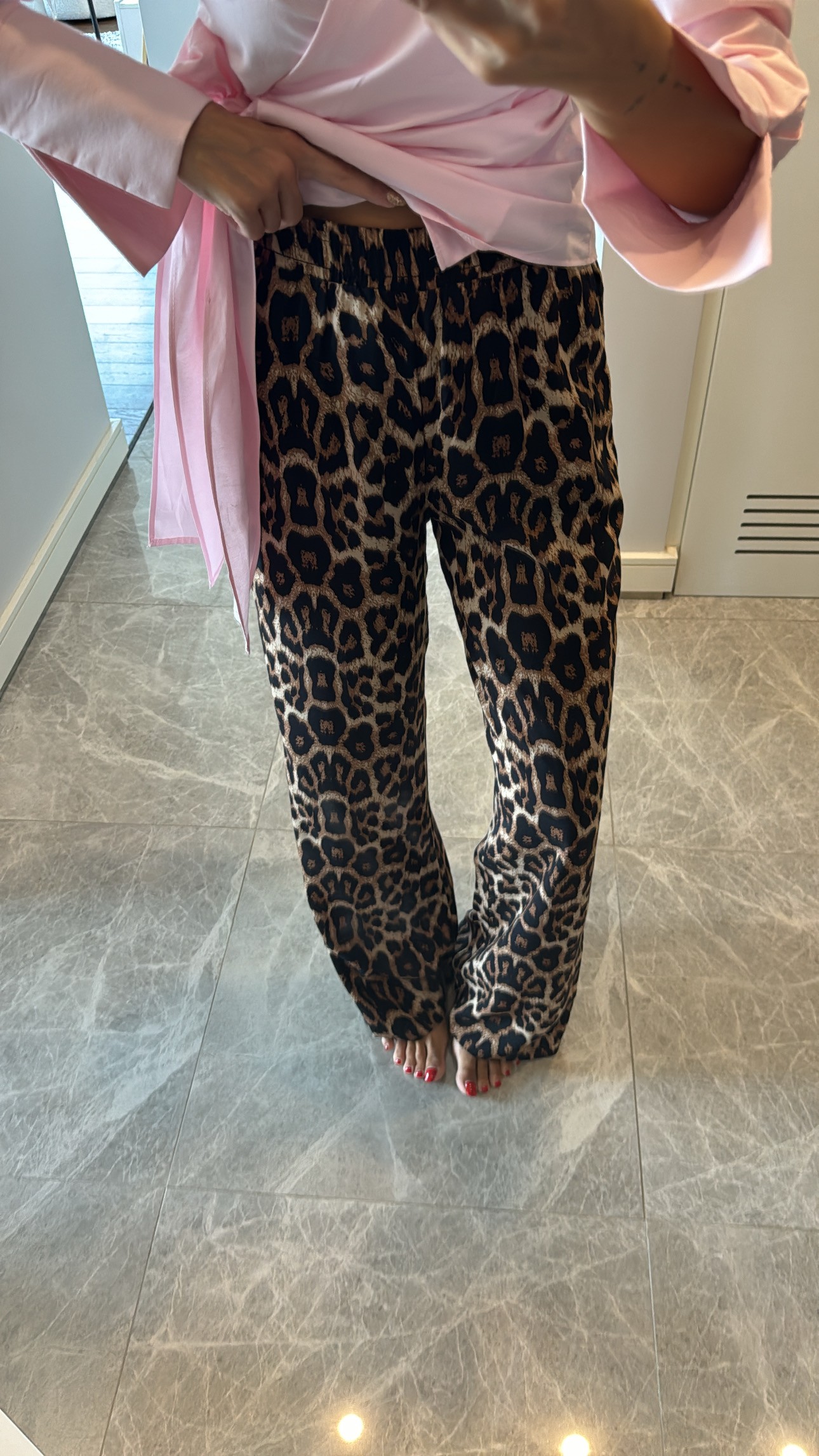 Leopar Desen Pantolon