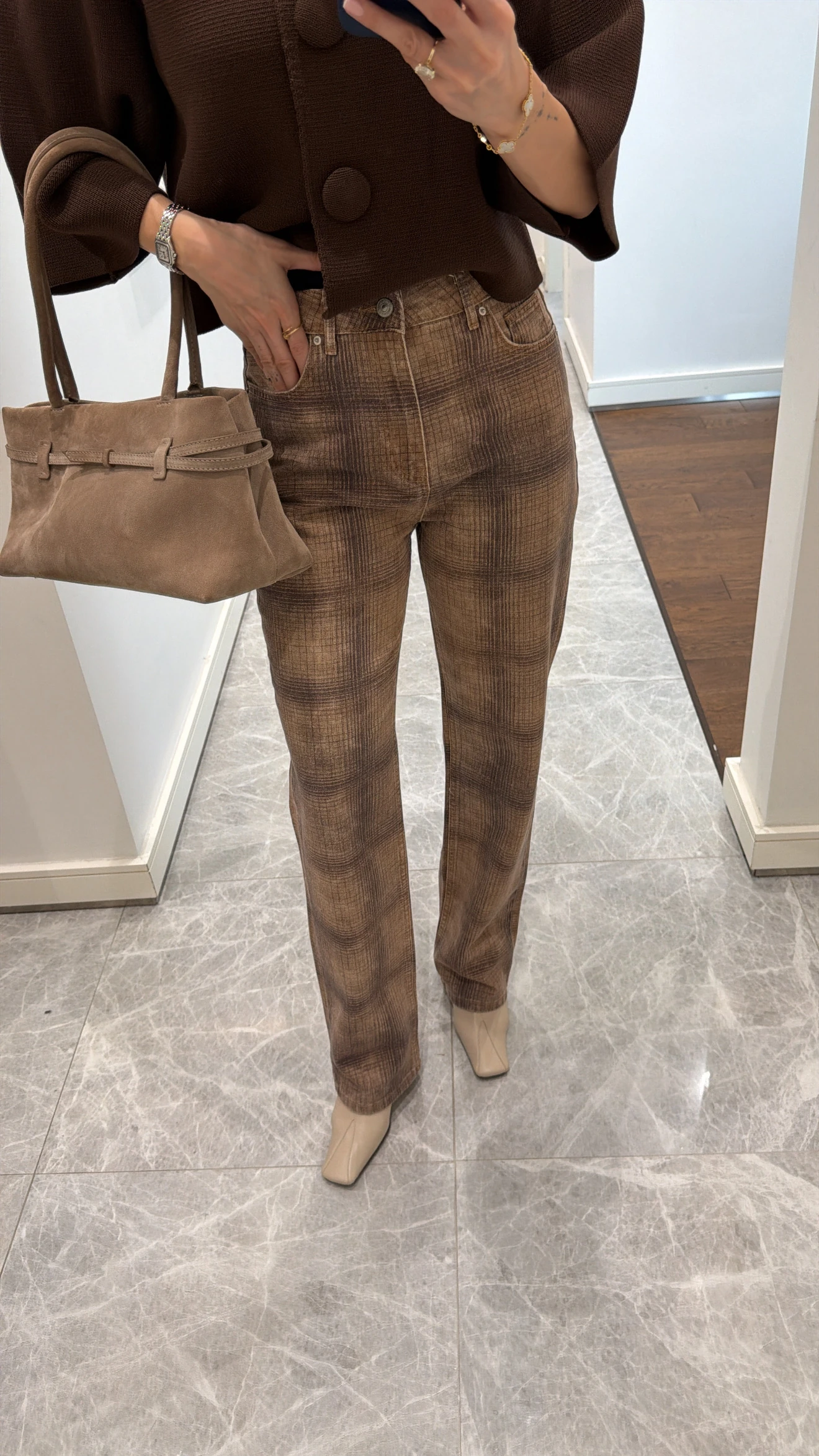 EKOSE BASKI STRAIGHT PANTOLON 