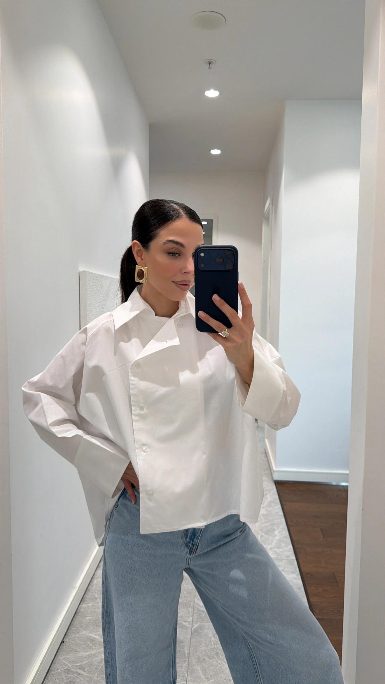 REGLAN POPLİN GÖMLEK - BEYAZ