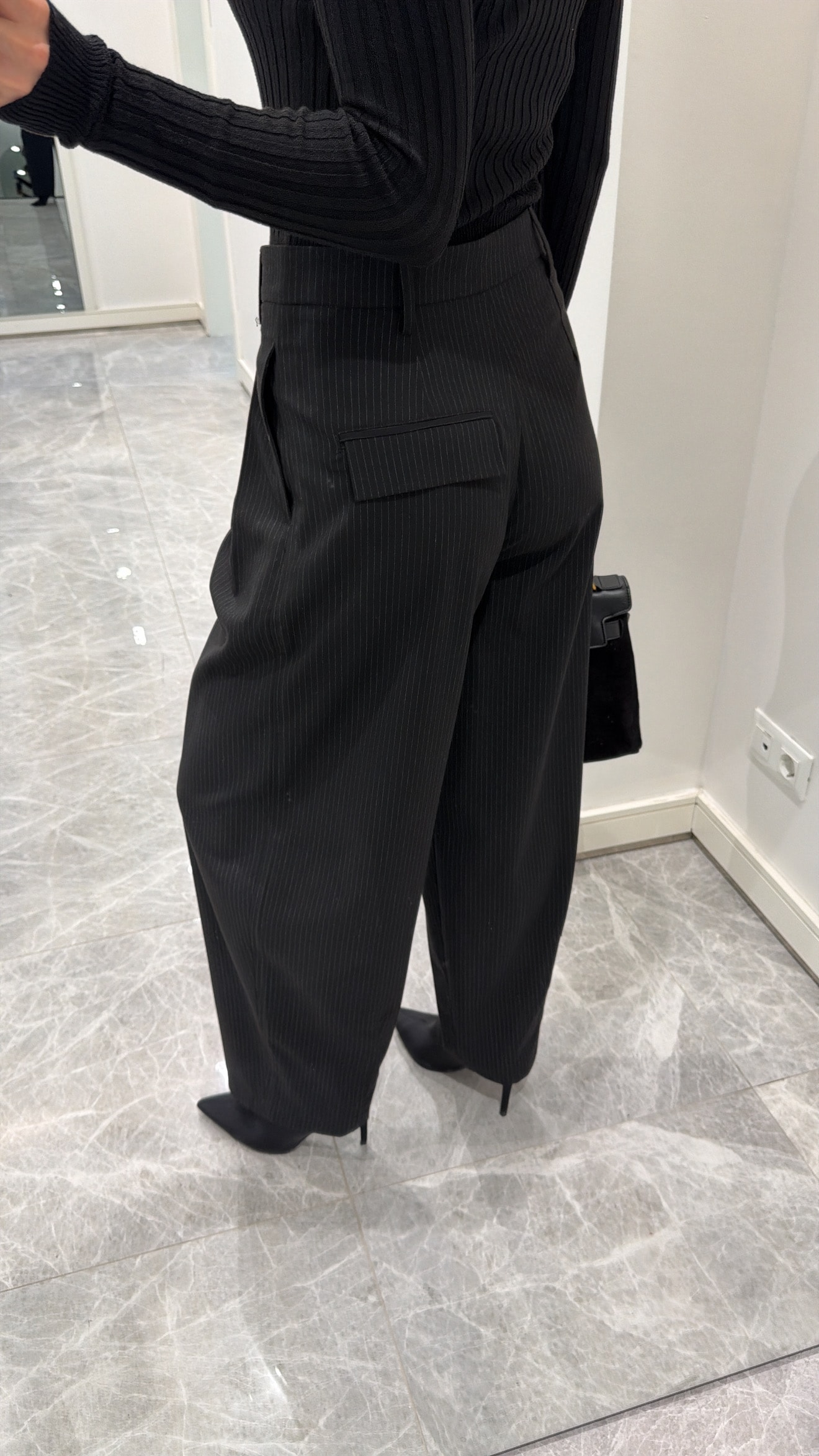ÇİZGİ DESENLİ BALON PANTOLON