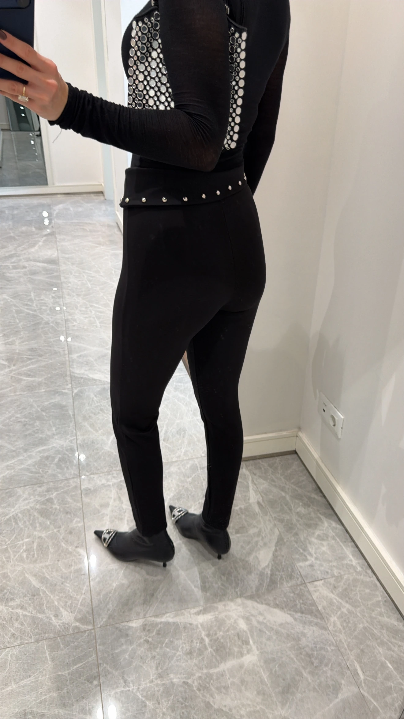 BEL TAŞ İŞLEME DETAYLI TAYT