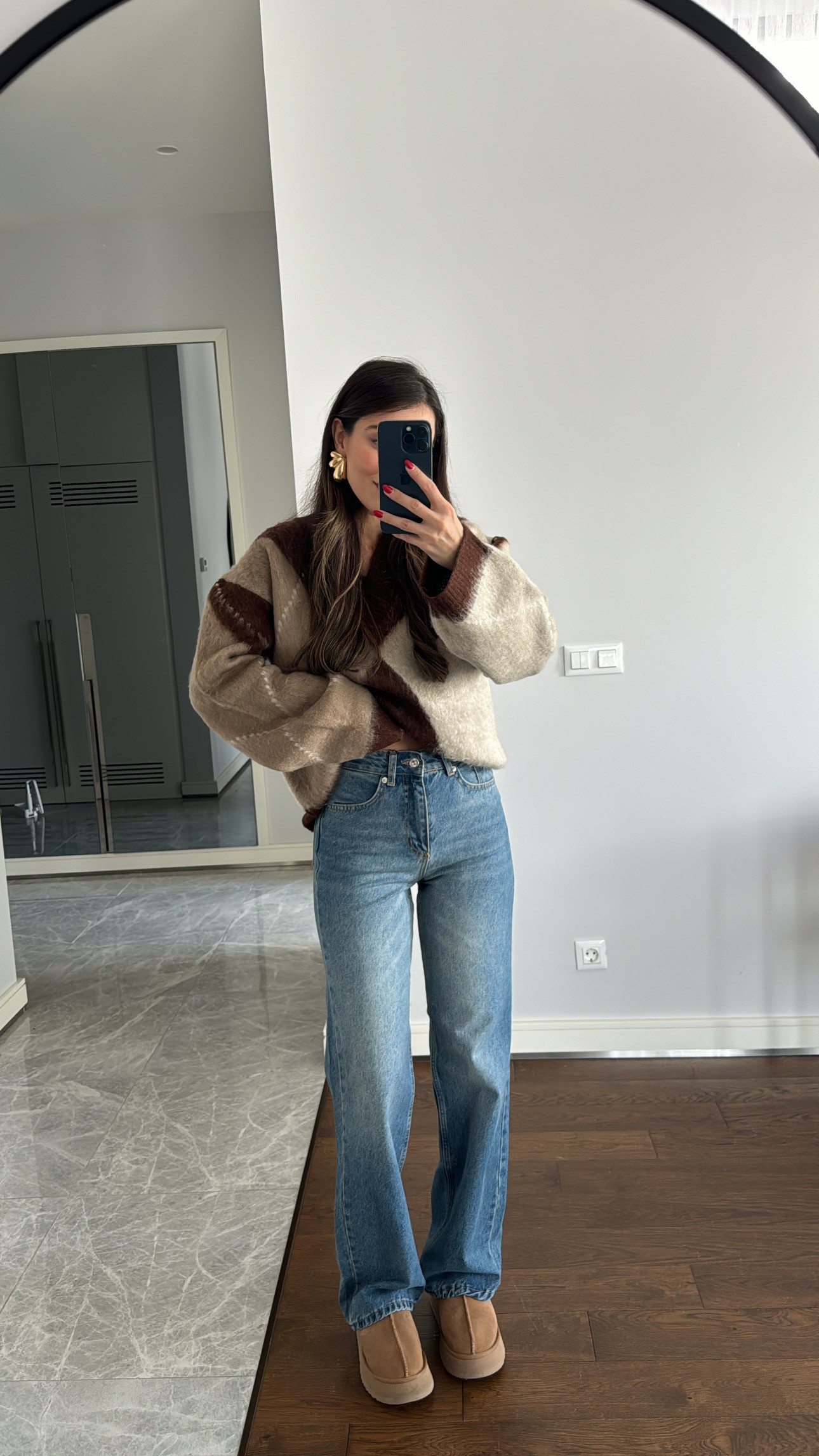 Straight Yüksek Bel Jean