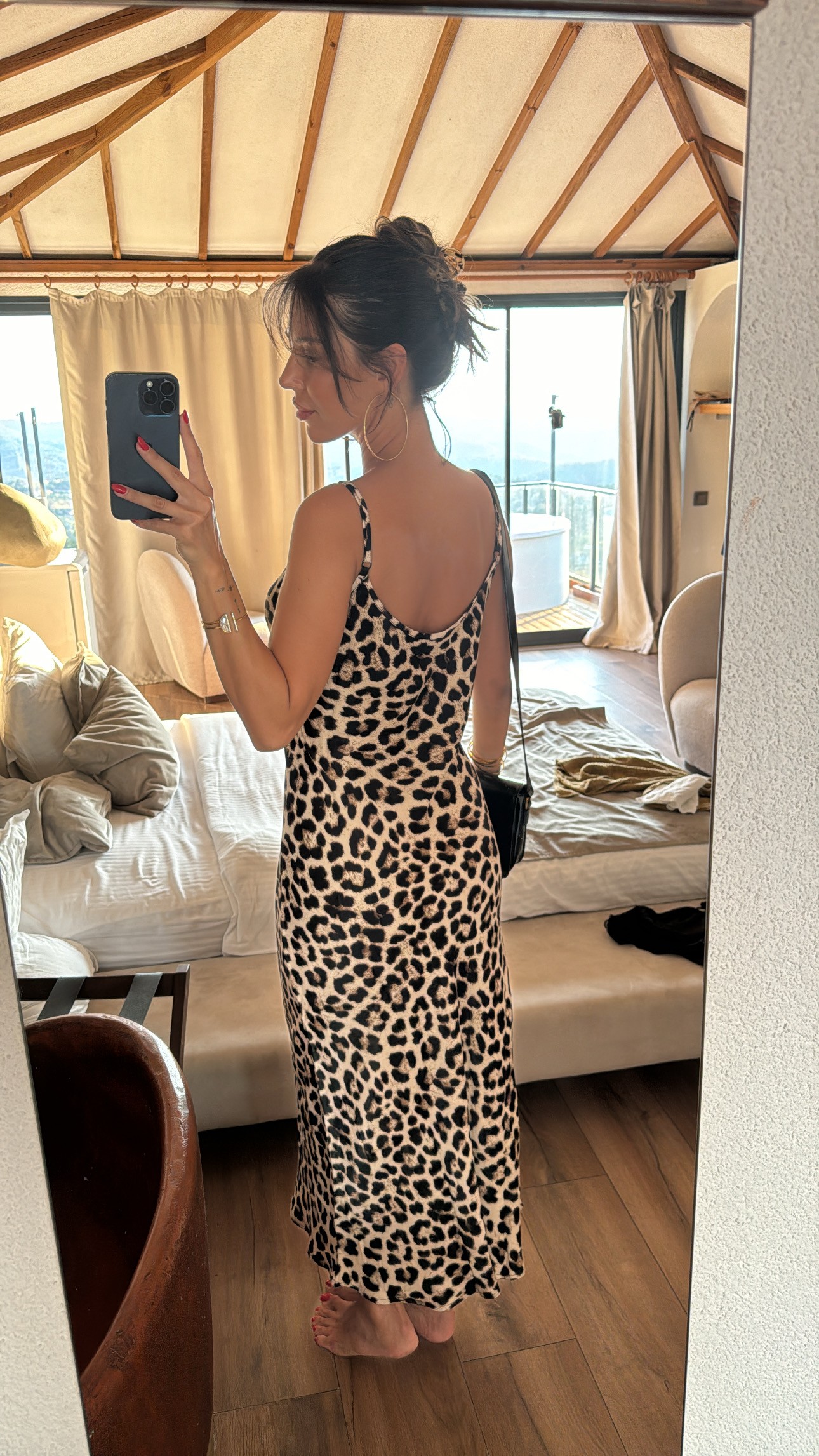 Desenli Leopar Elbise