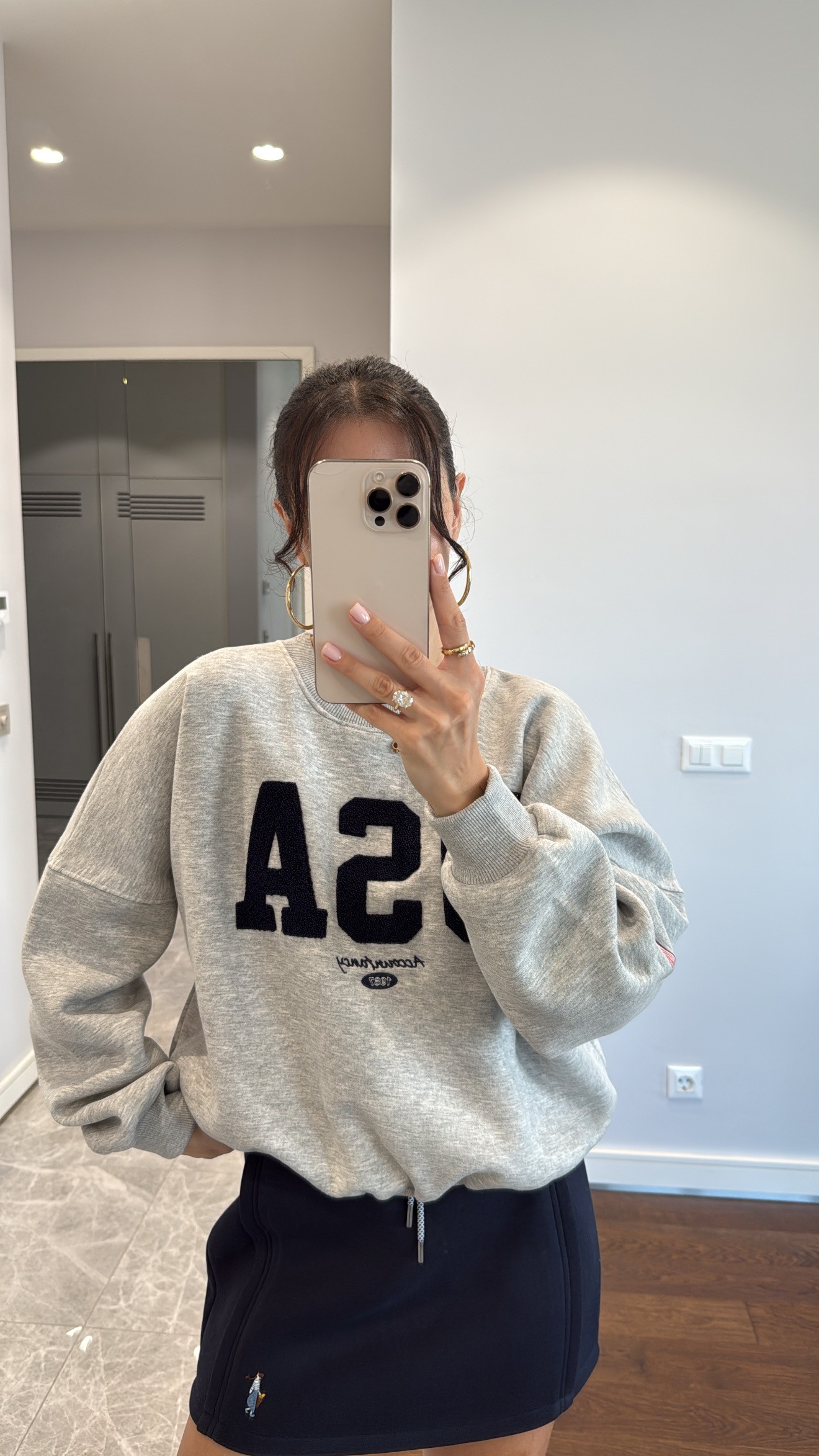 OVERSİZE BASKILI SWEATSHİRT