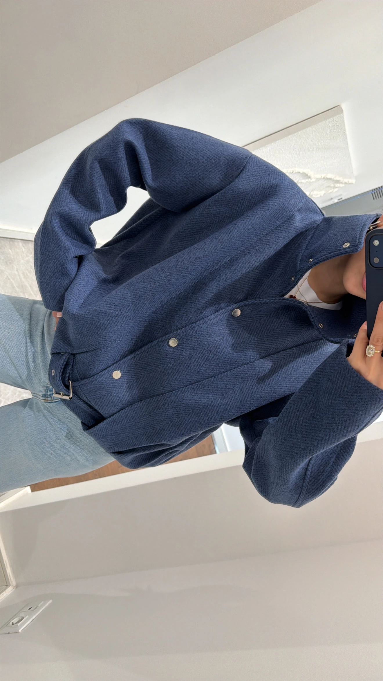 BALIKSIRTI DESEN KAŞE CEKET 