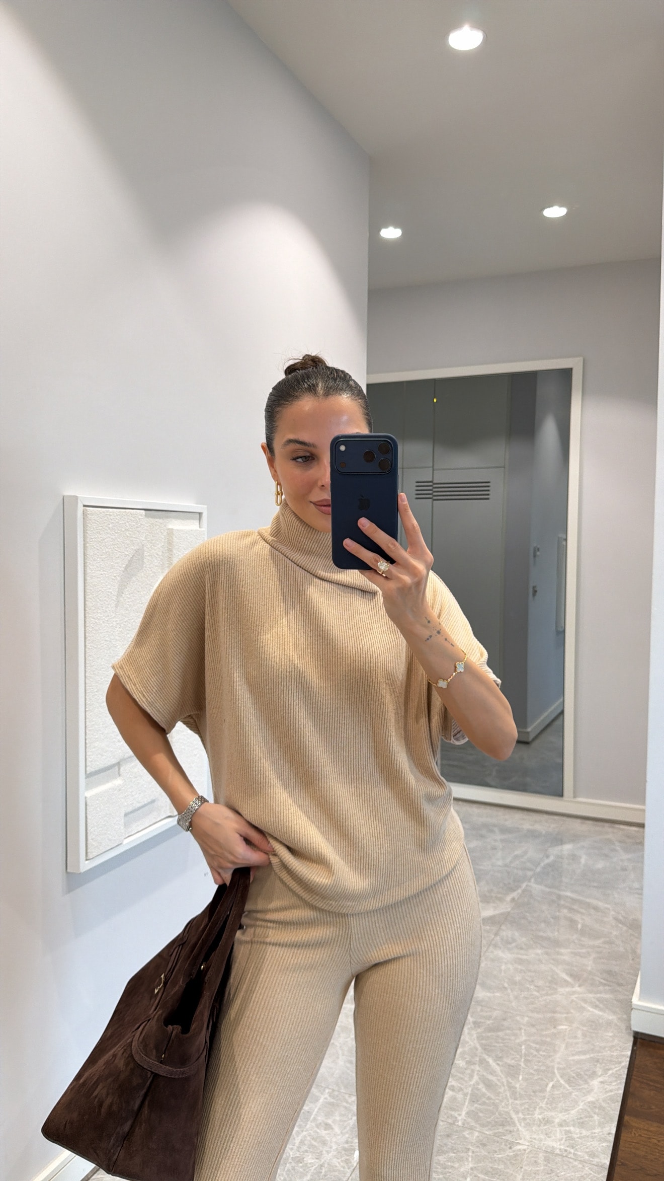 BALIKÇI YAKA FİTİLLİ TRİKO TAKIM